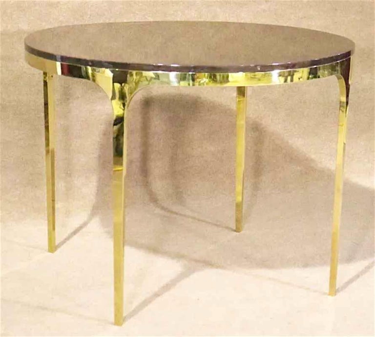 MidCentury Brass Dining Table For Sale at 1stDibs