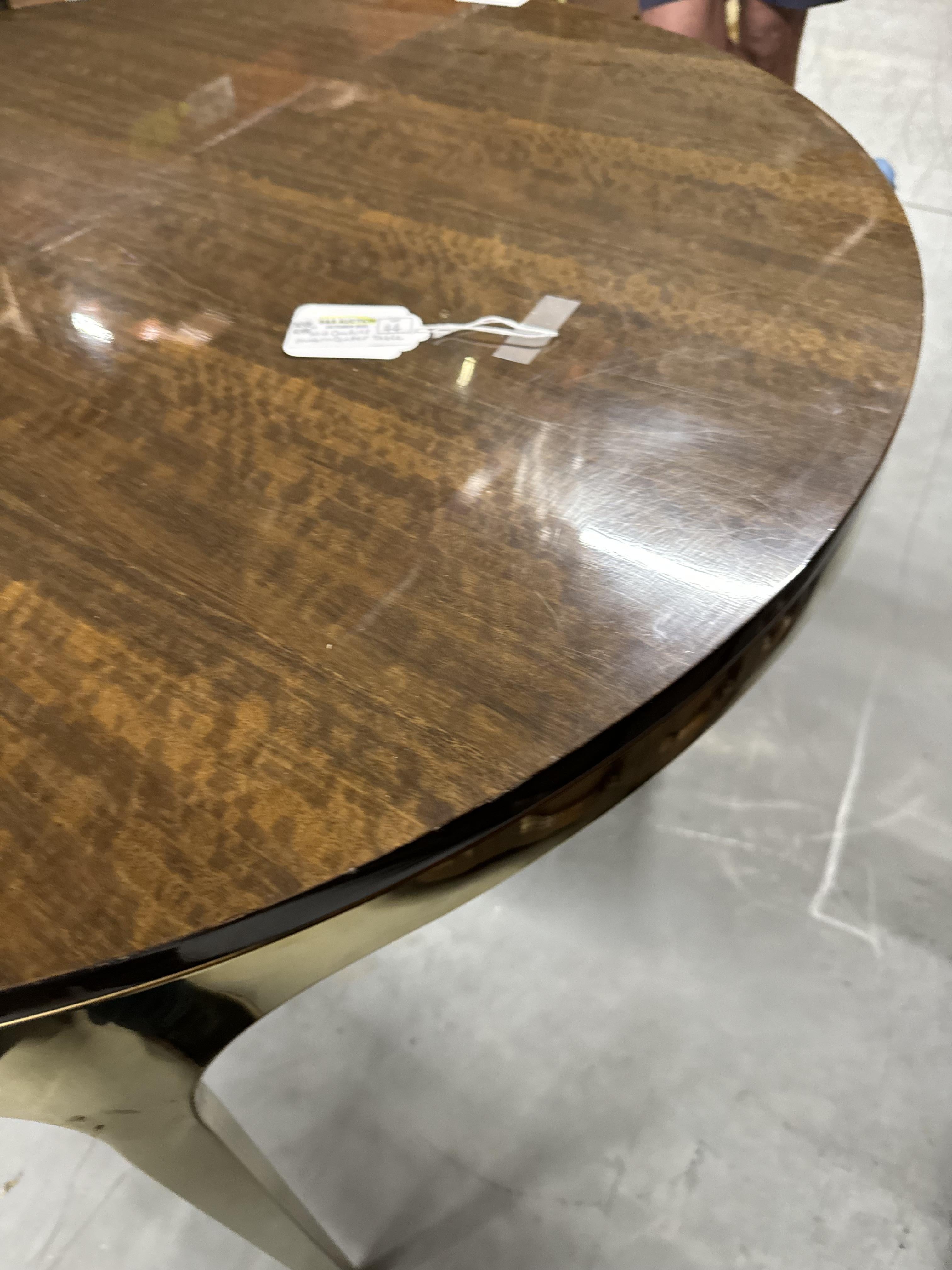 Table de salle à manger en laiton du milieu du siècle en vente 1