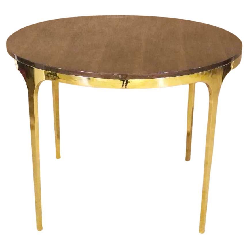 Mid-Century Brass Dining Table For Sale