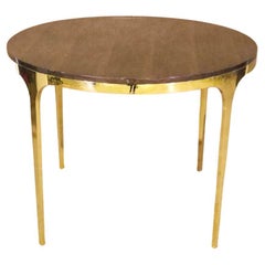 Retro Mid-Century Brass Dining Table