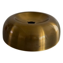 Mid-Century Brass Disc Shaped Flush Mount, 1960s, Italy