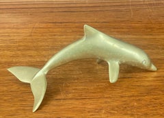 Mid-Century Brass Dolphin Sculpture/ Paperweight