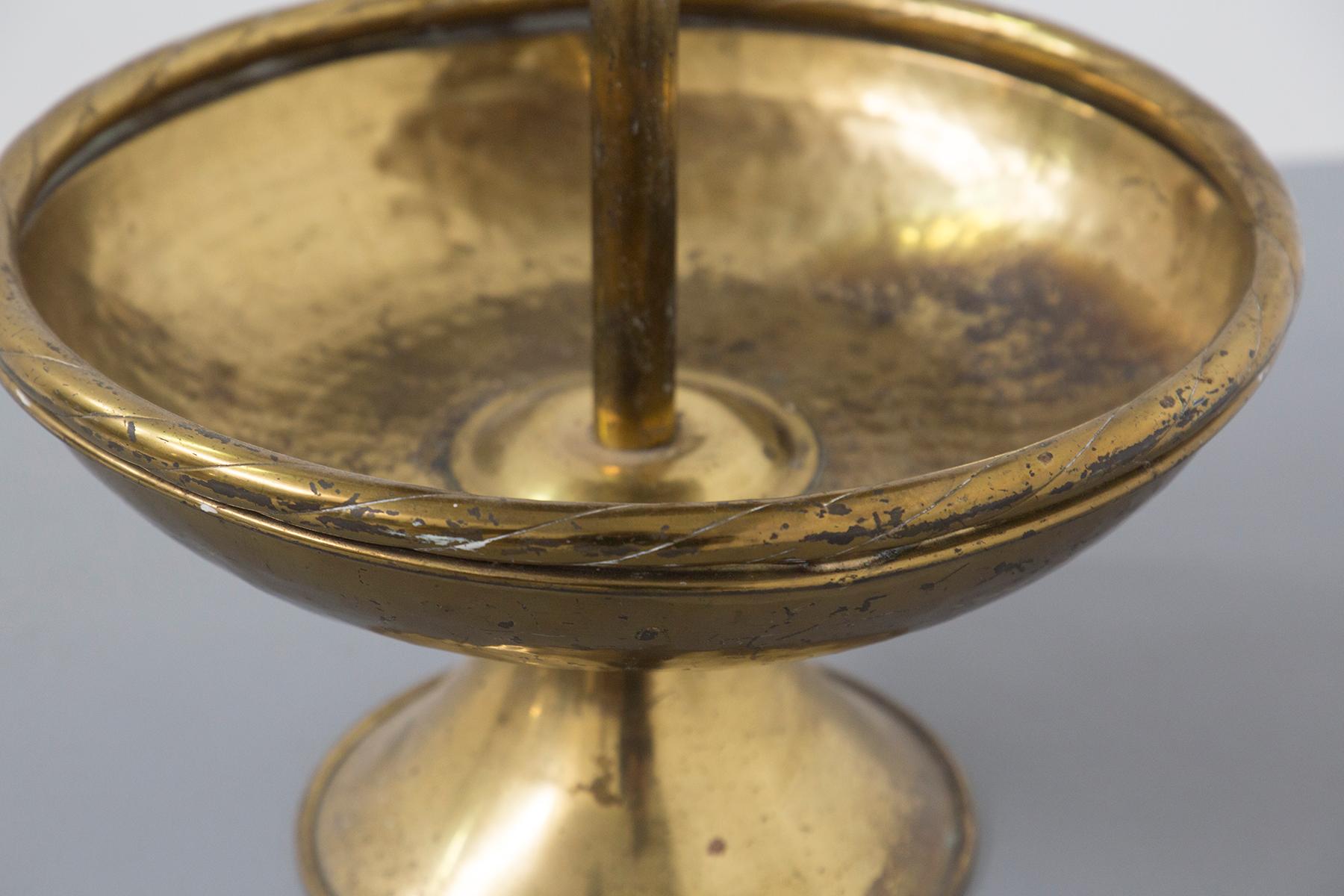 Mid-Century Modern Mid-Century Brass Etagere Centrepiece For Sale