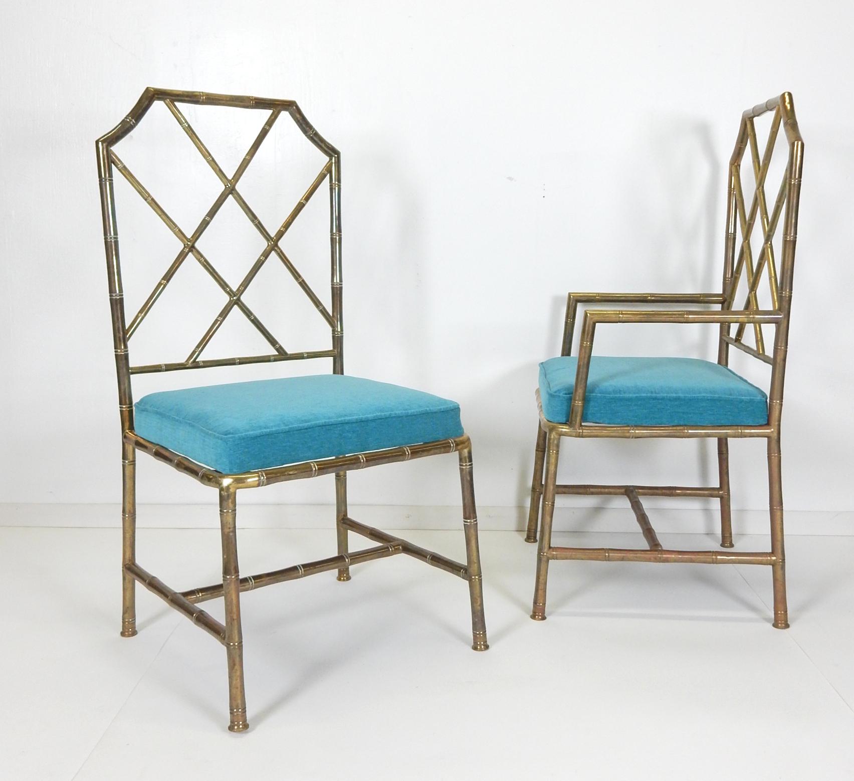 faux bamboo chippendale chairs