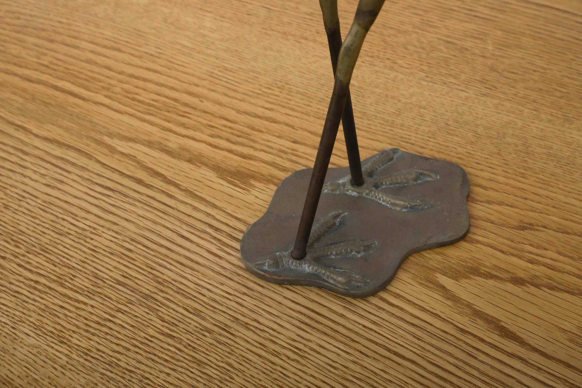 Mid-Century Brass Flamingo Sculpture 10
