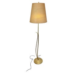 Mid-Century Brass Floor Lamp, 1950s
