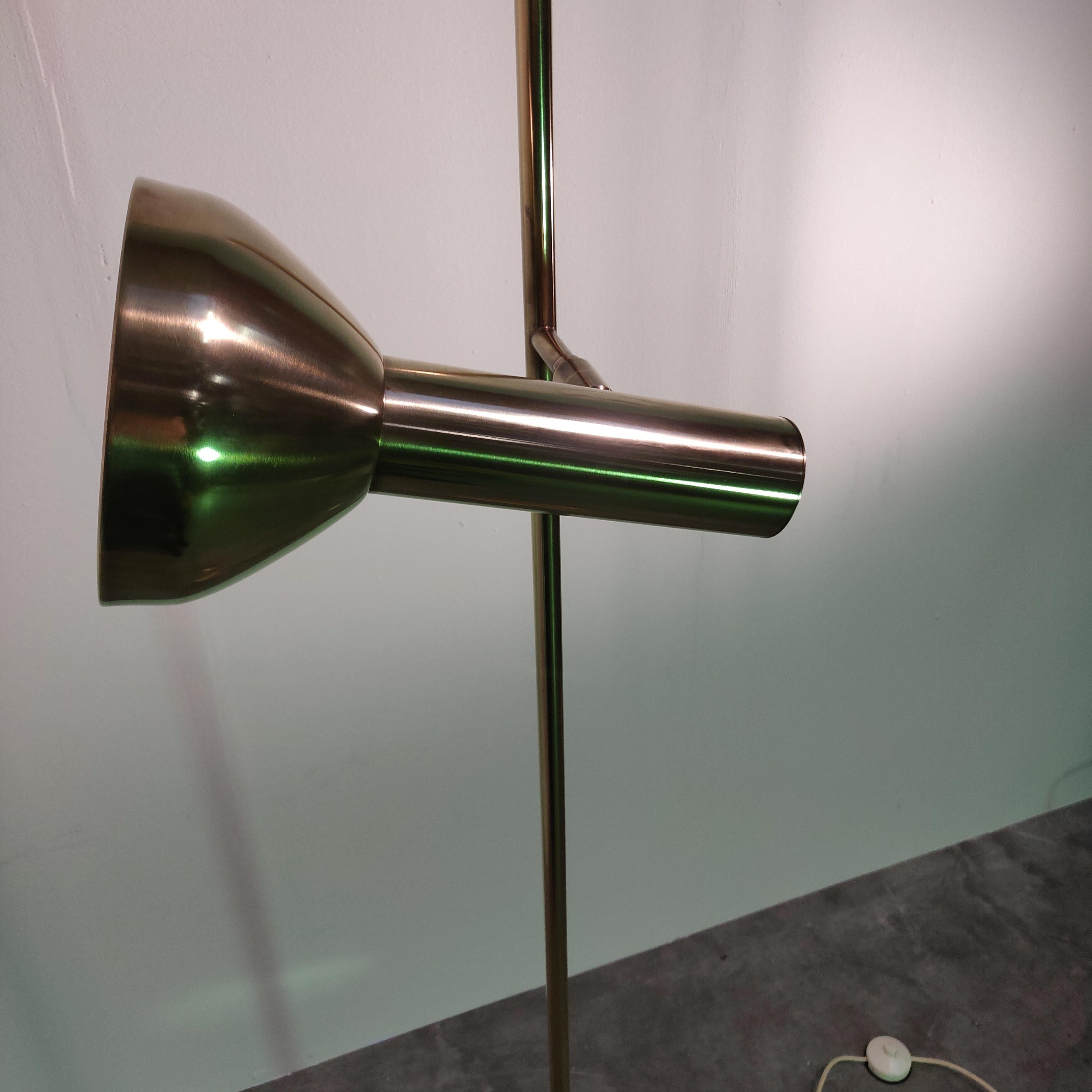 Mid Century Brass Floor Lamp by Gebruder Cosack, 1960s In Good Condition For Sale In MIJDRECHT, NL