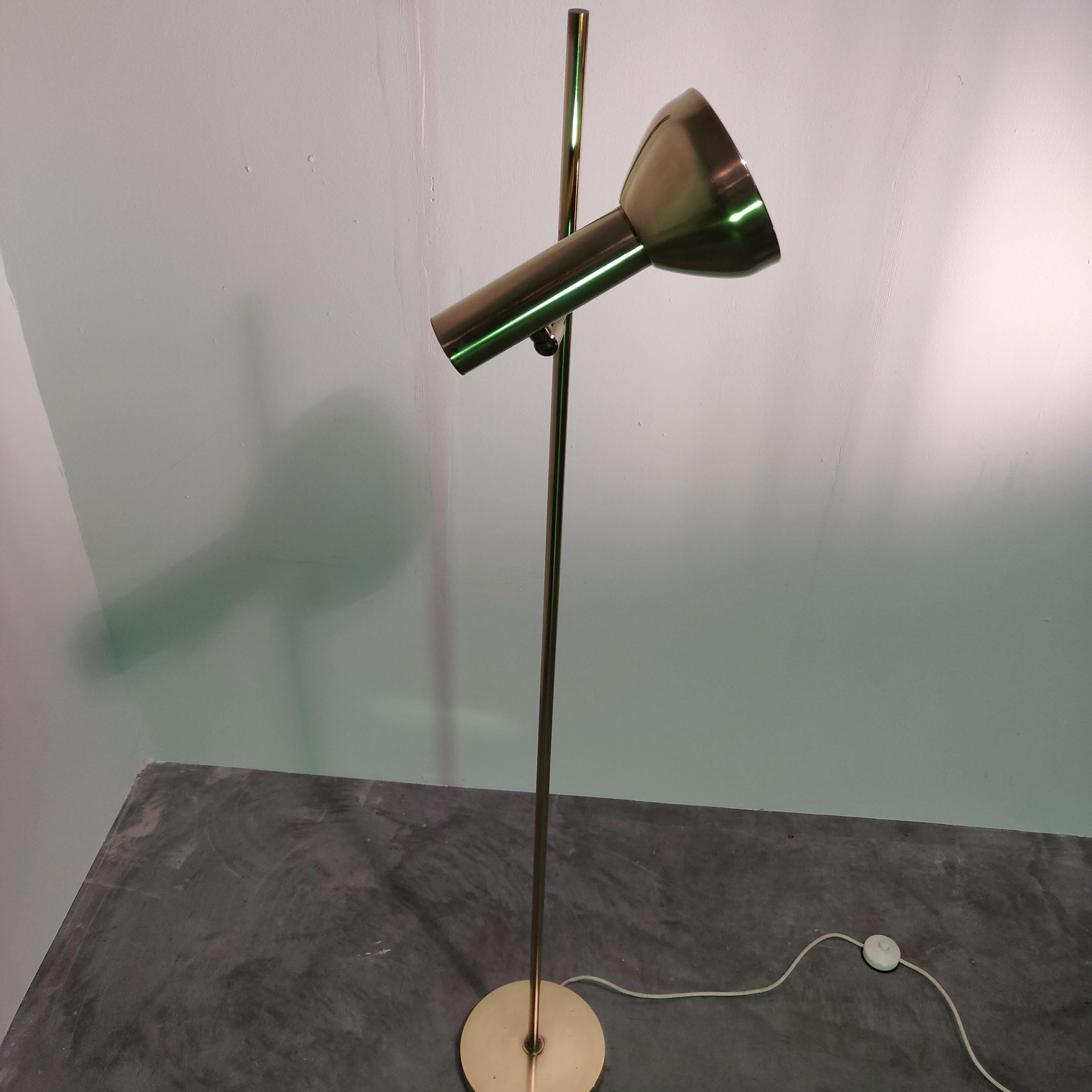 Mid-20th Century Mid Century Brass Floor Lamp by Gebruder Cosack, 1960s For Sale