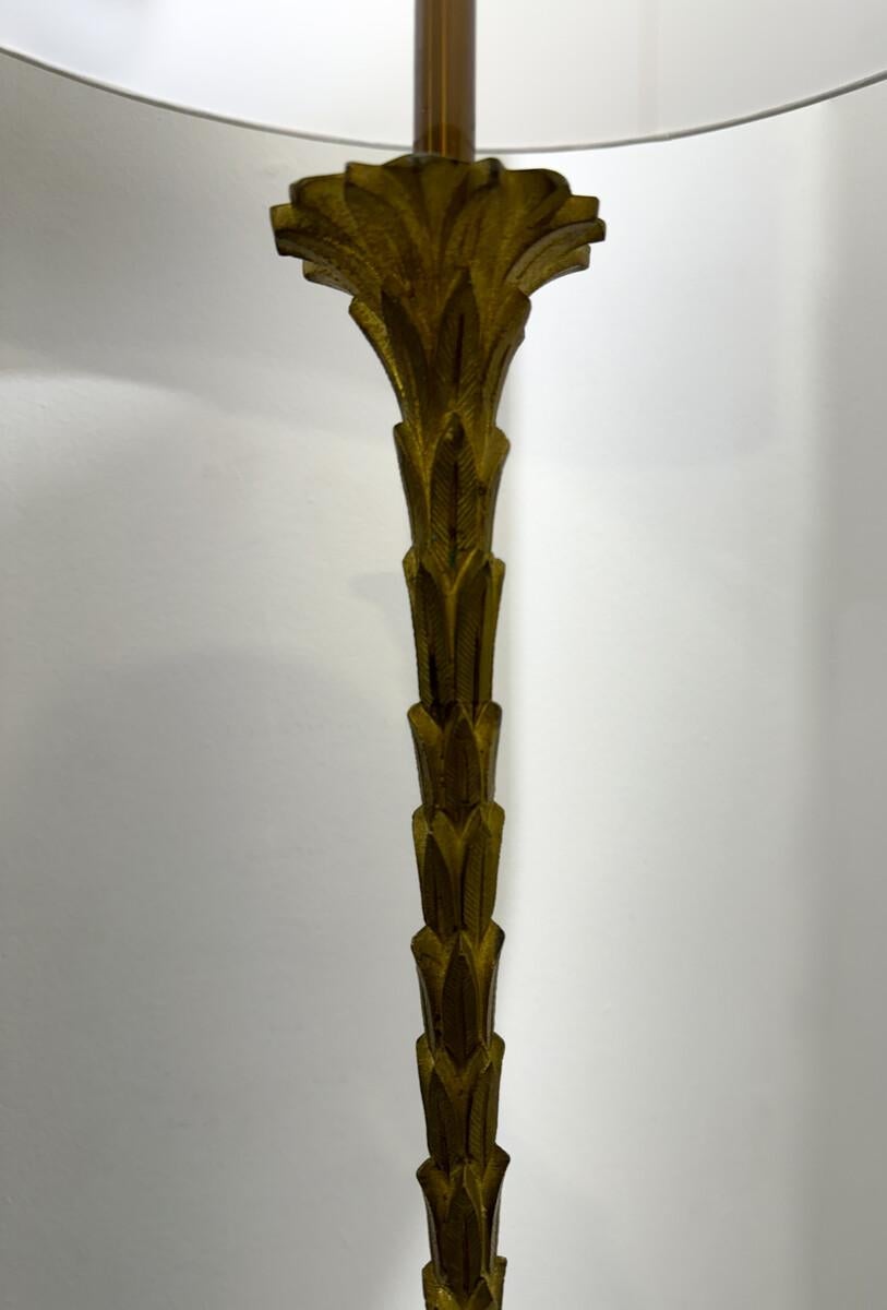 Mid-Century Brass Floor Lamp by Maison Baguès, France, 1950s In Good Condition For Sale In Brussels, BE