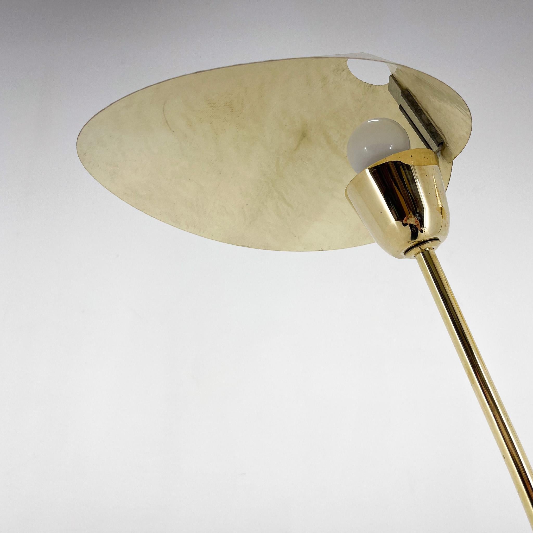 Mid-century Brass Floor Lamp by Napako, 1960s For Sale 3