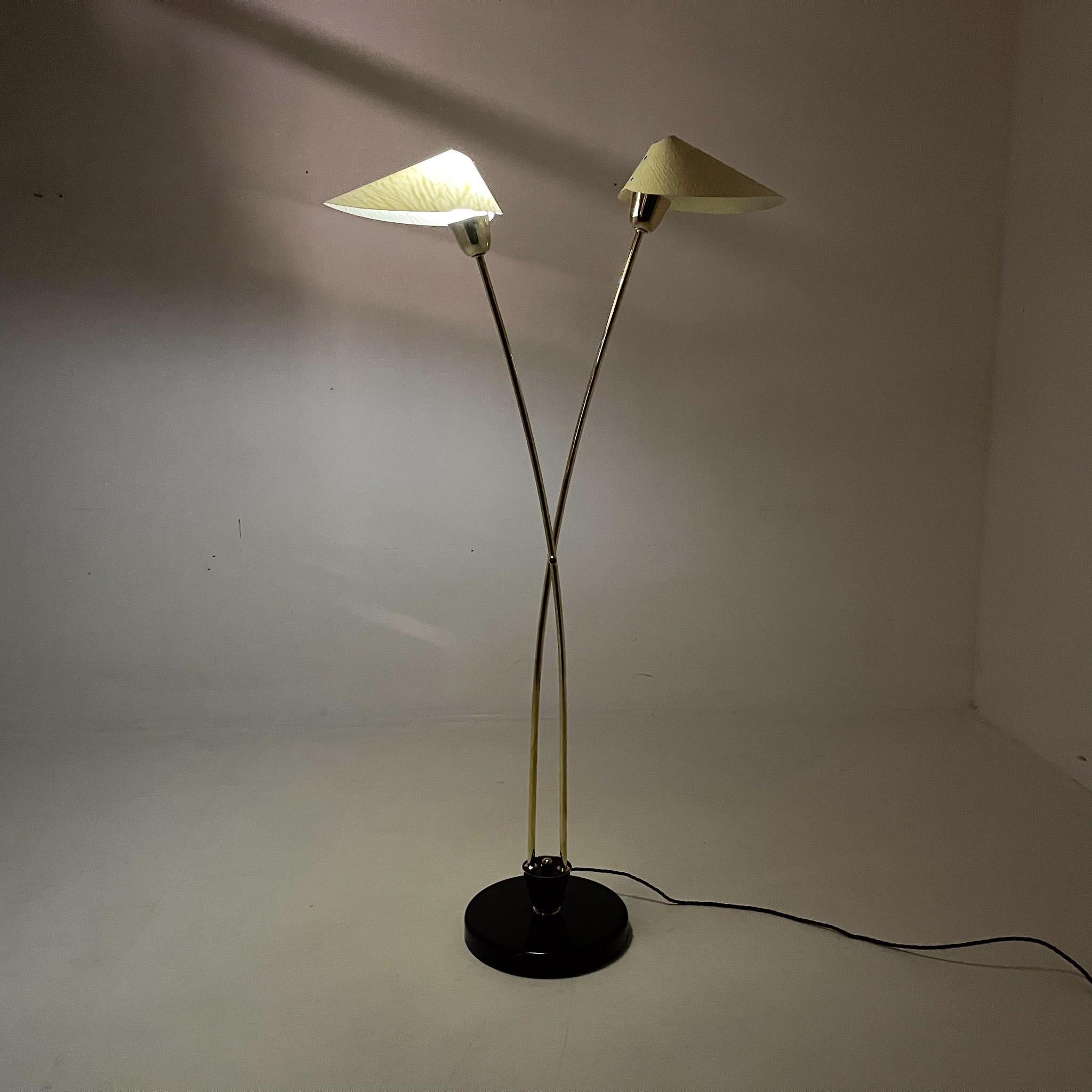 Mid-century Brass Floor Lamp by Napako, 1960s For Sale 4