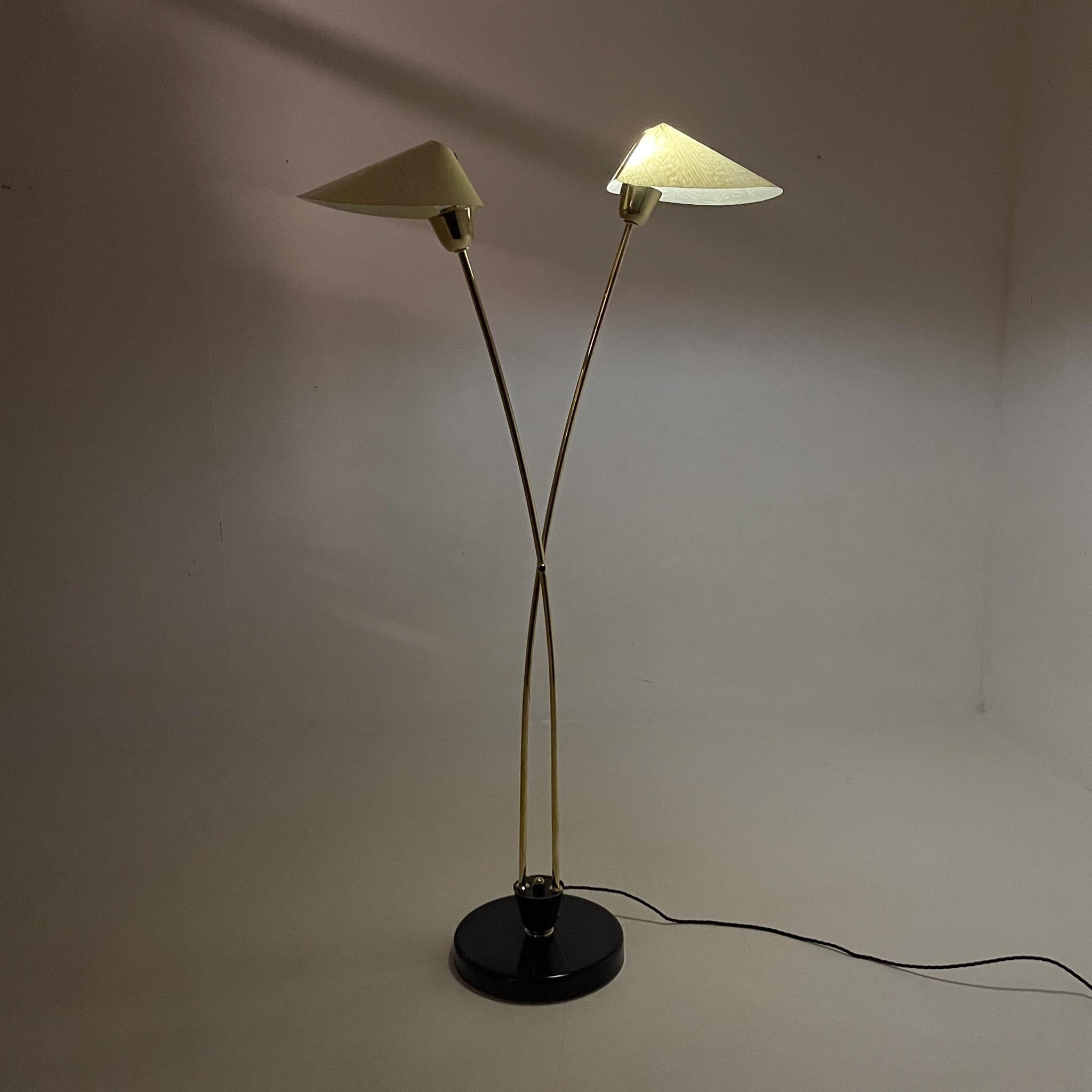 Mid-century Brass Floor Lamp by Napako, 1960s For Sale 5
