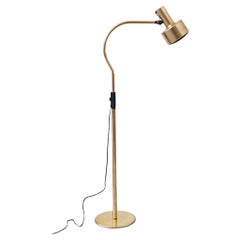 Mid-Century Brass Floor Lamp, Fagerhults Sweden, 1960s