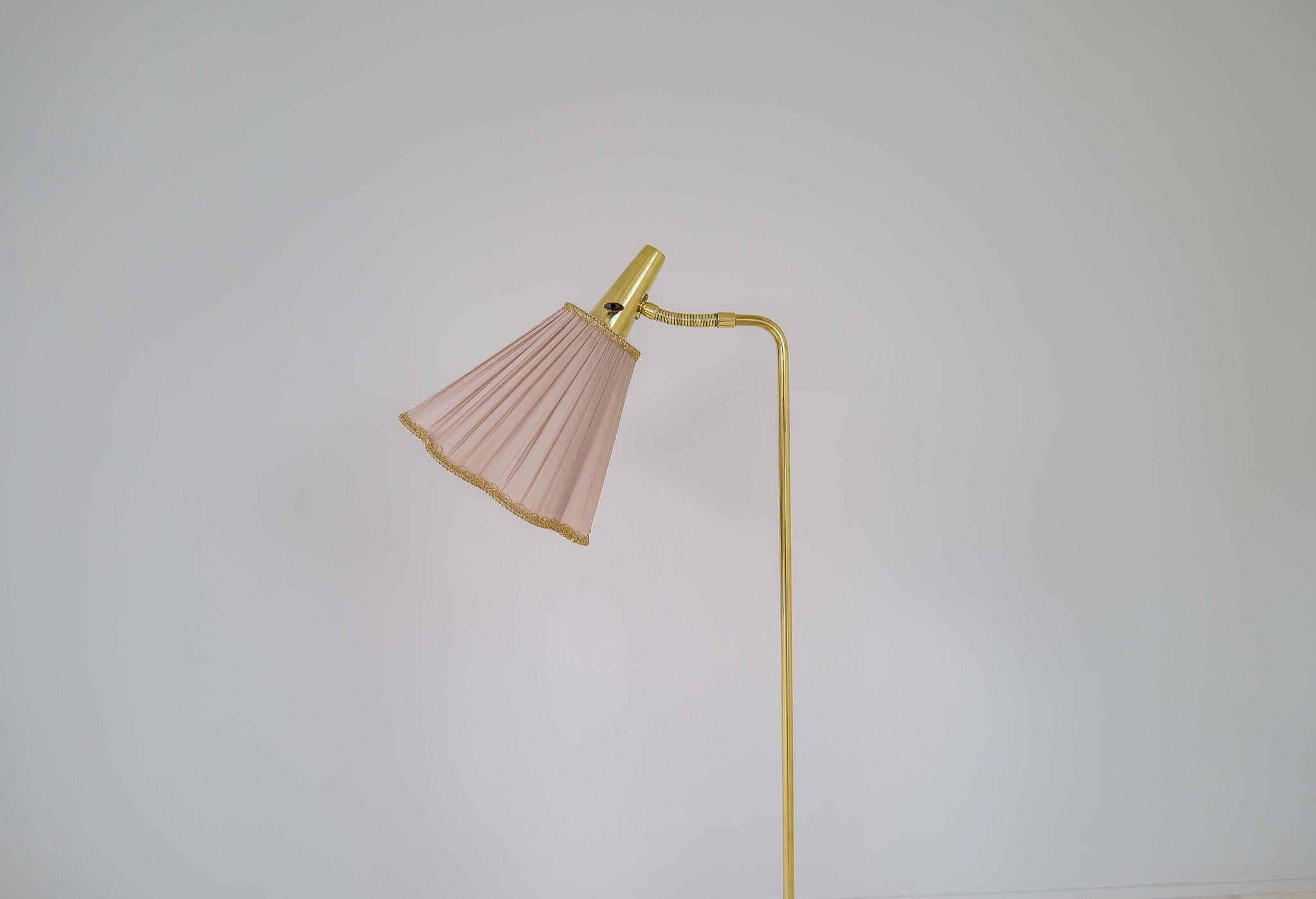 Midcentury Modern Brass Floor Lamp Falkenbergs Belysning Sweden, 1960s 1