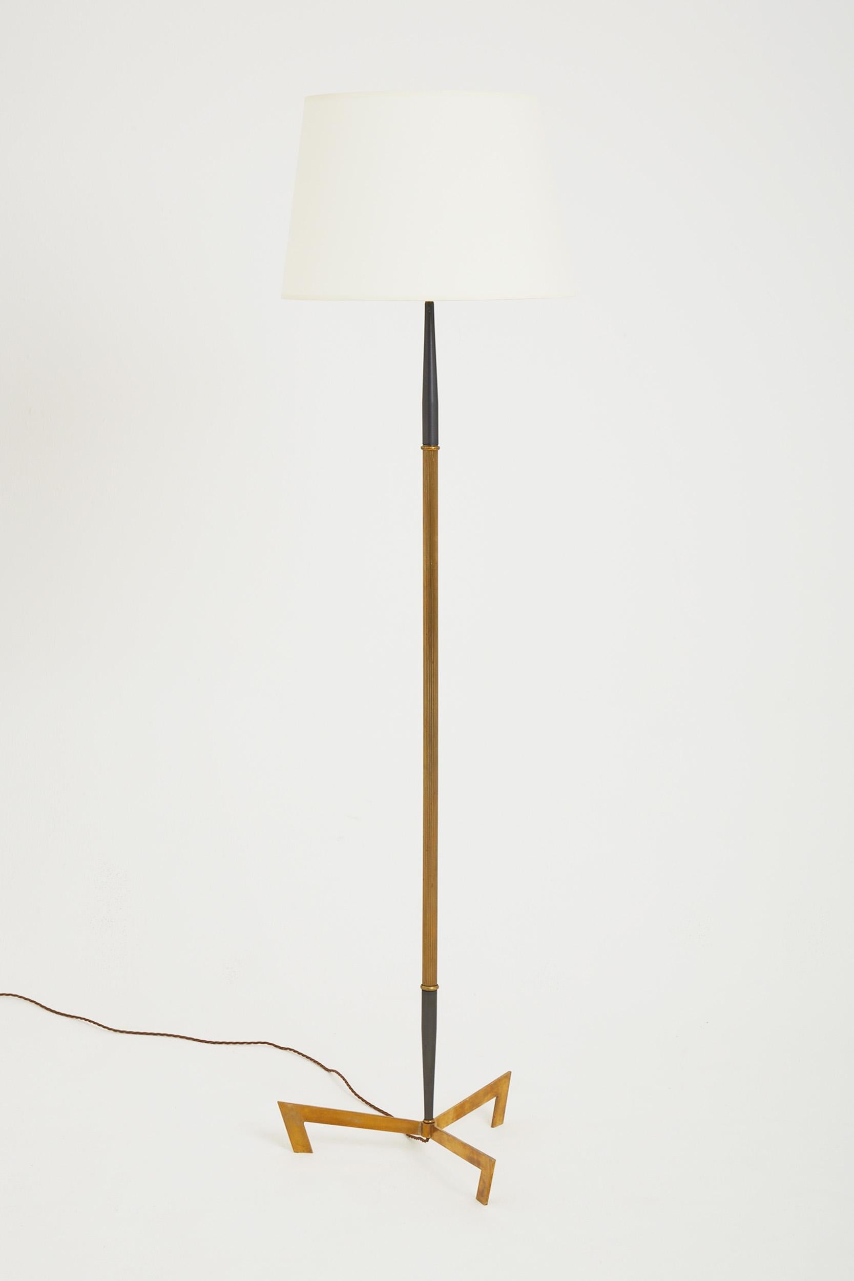 Mid-Century Modern Mid-Century Brass Floor Lamp