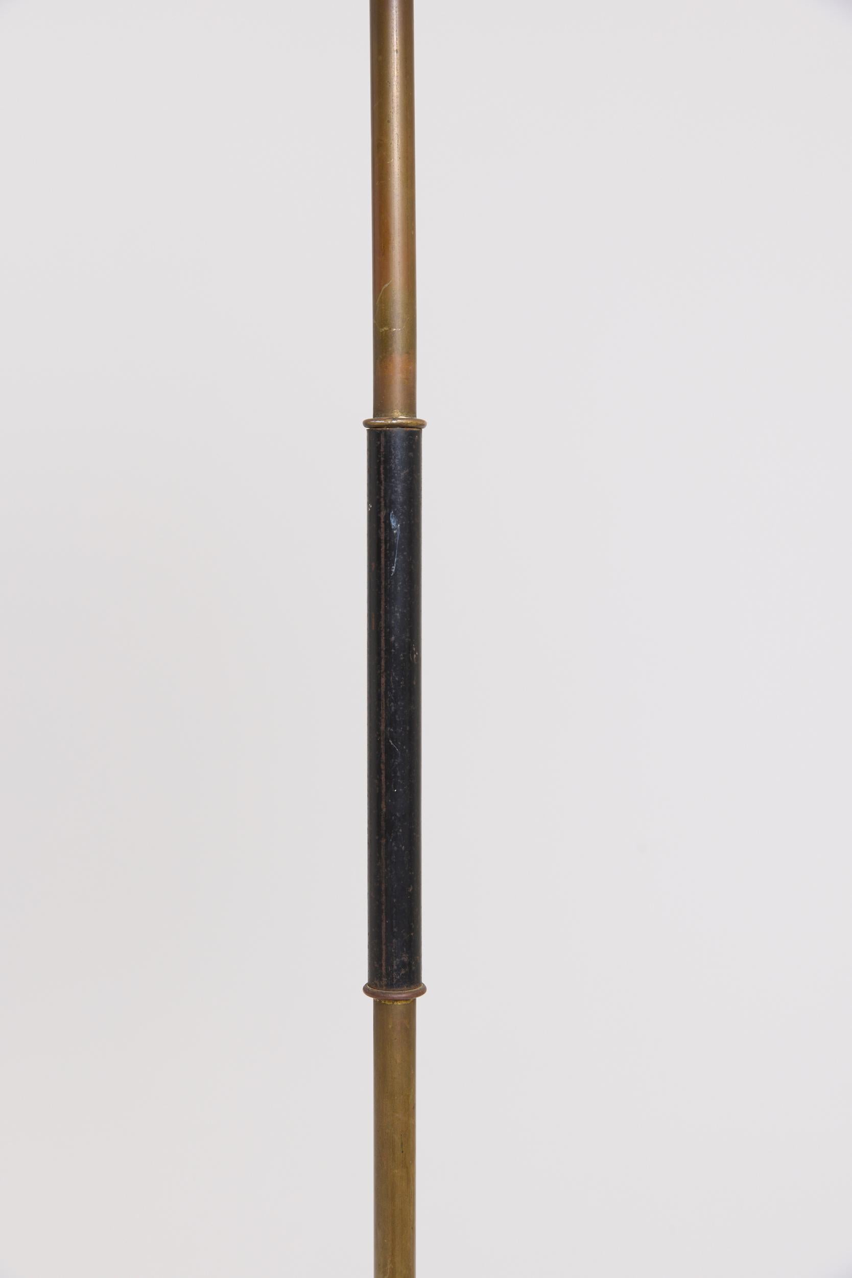 Mid-Century Modern Mid-Century Brass Floor Lamp For Sale