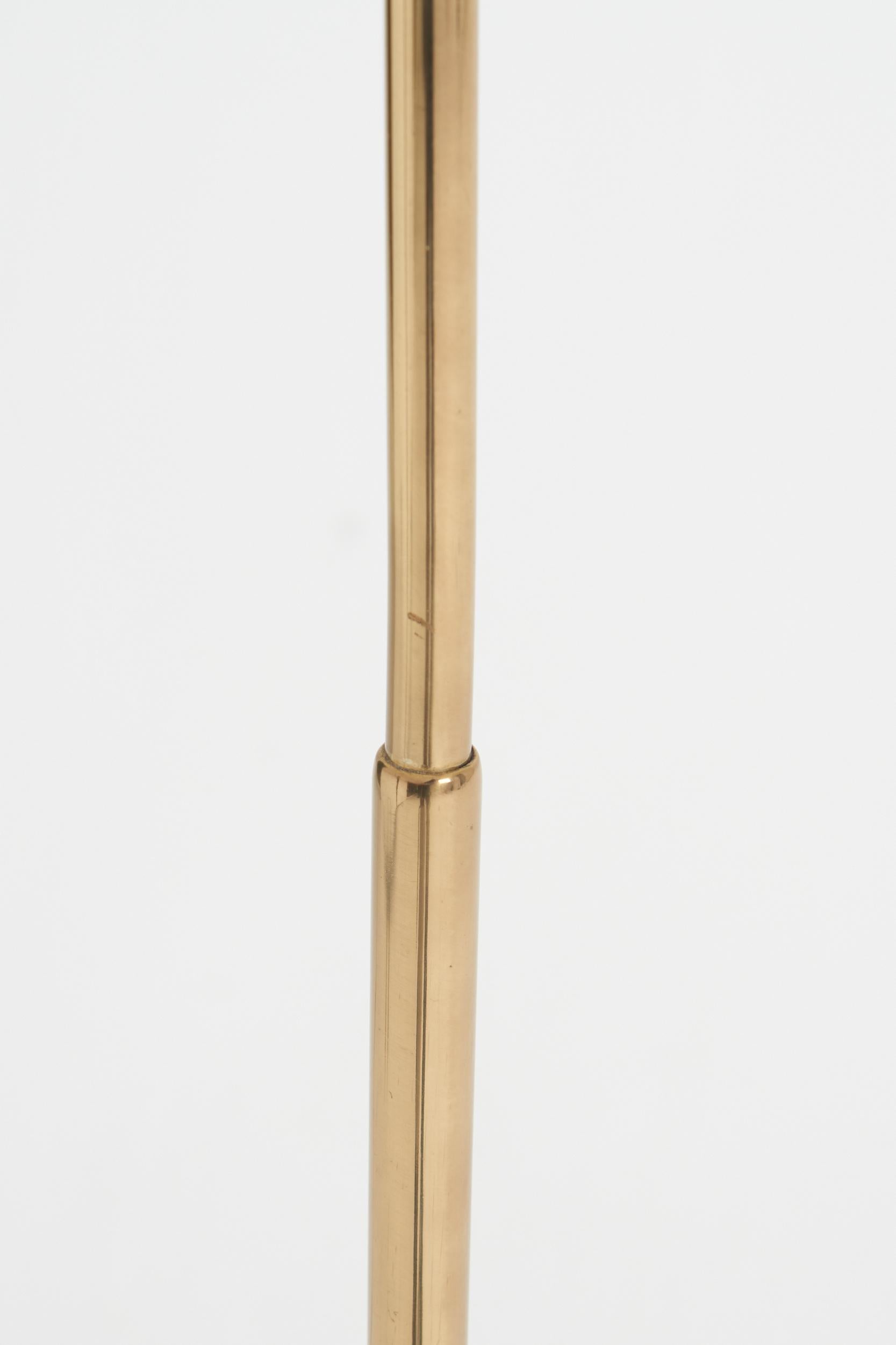 Swedish Mid-Century Brass Floor Lamp