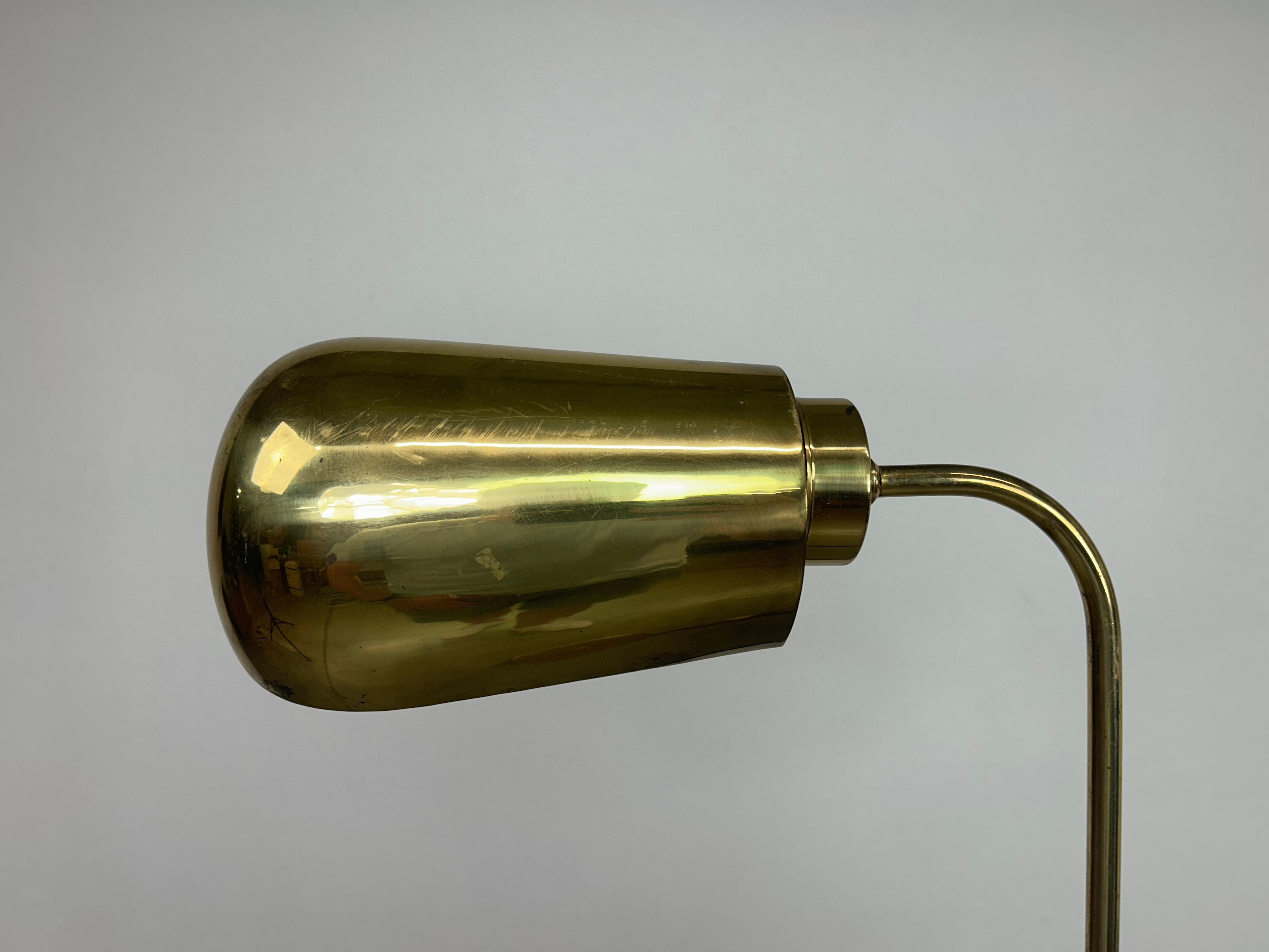 Hungarian Mid-century brass floor lamp