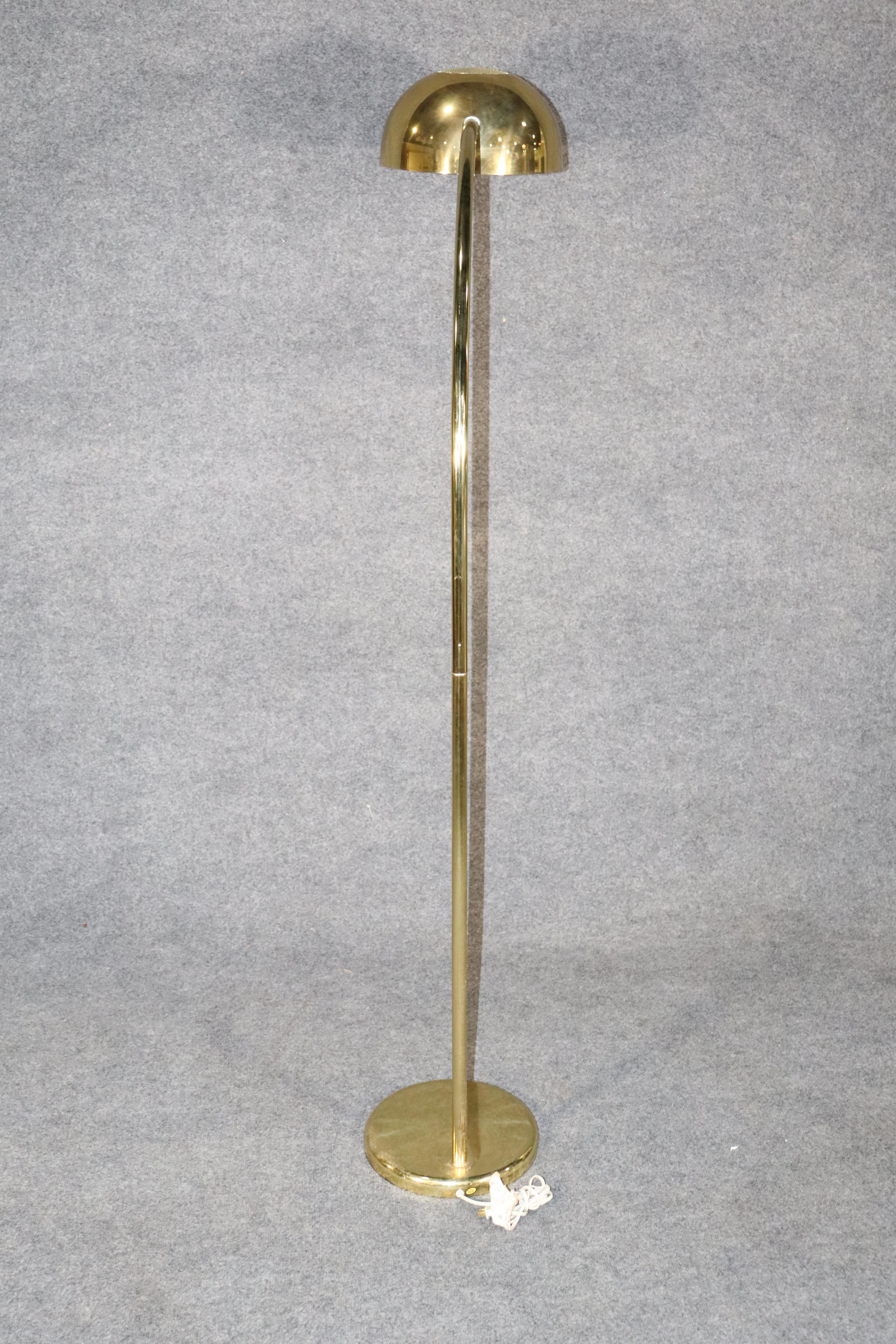 Mid-Century Modern Mid-Century Brass Floor Lamp For Sale