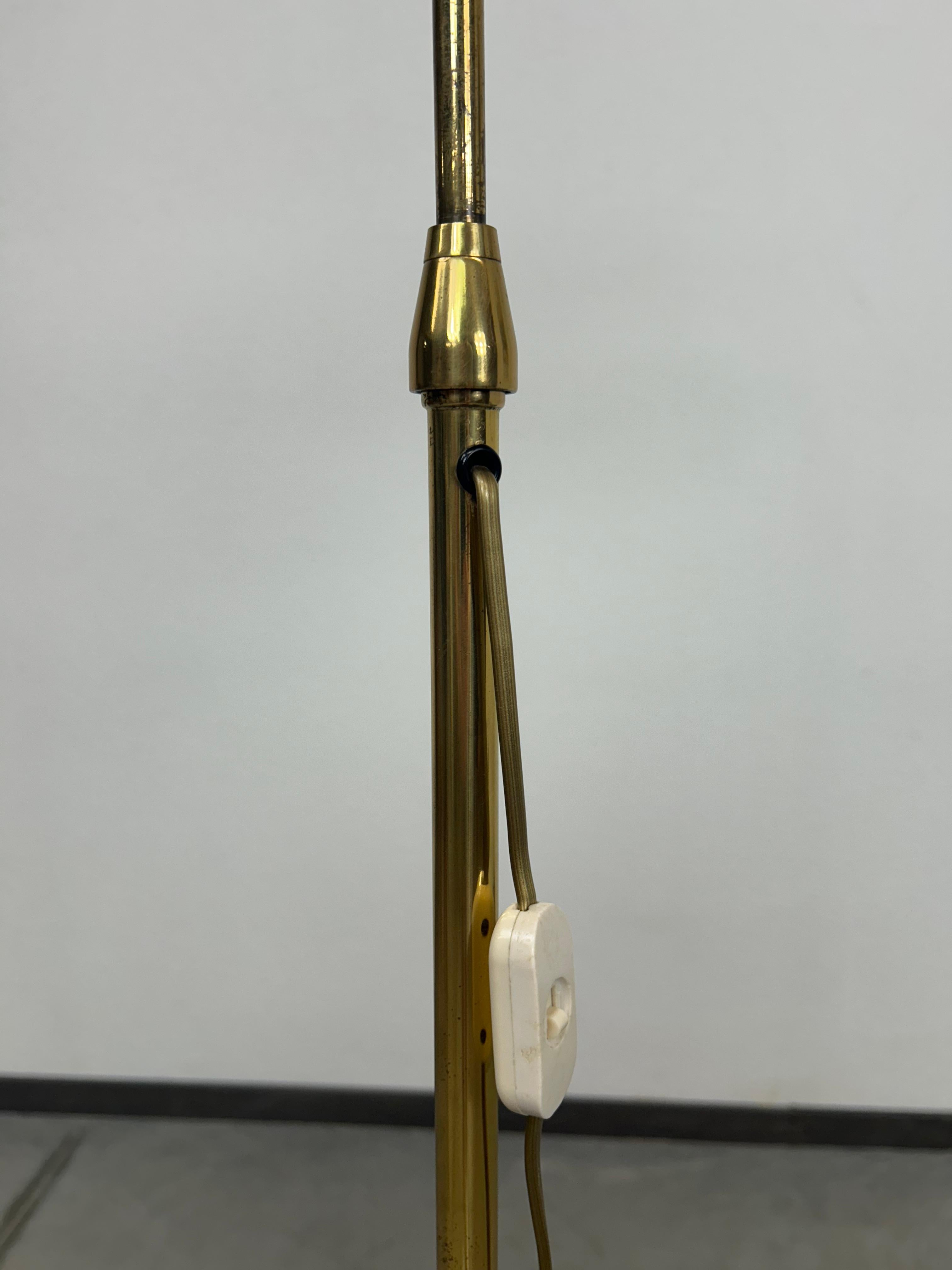 Mid-20th Century Mid-century brass floor lamp