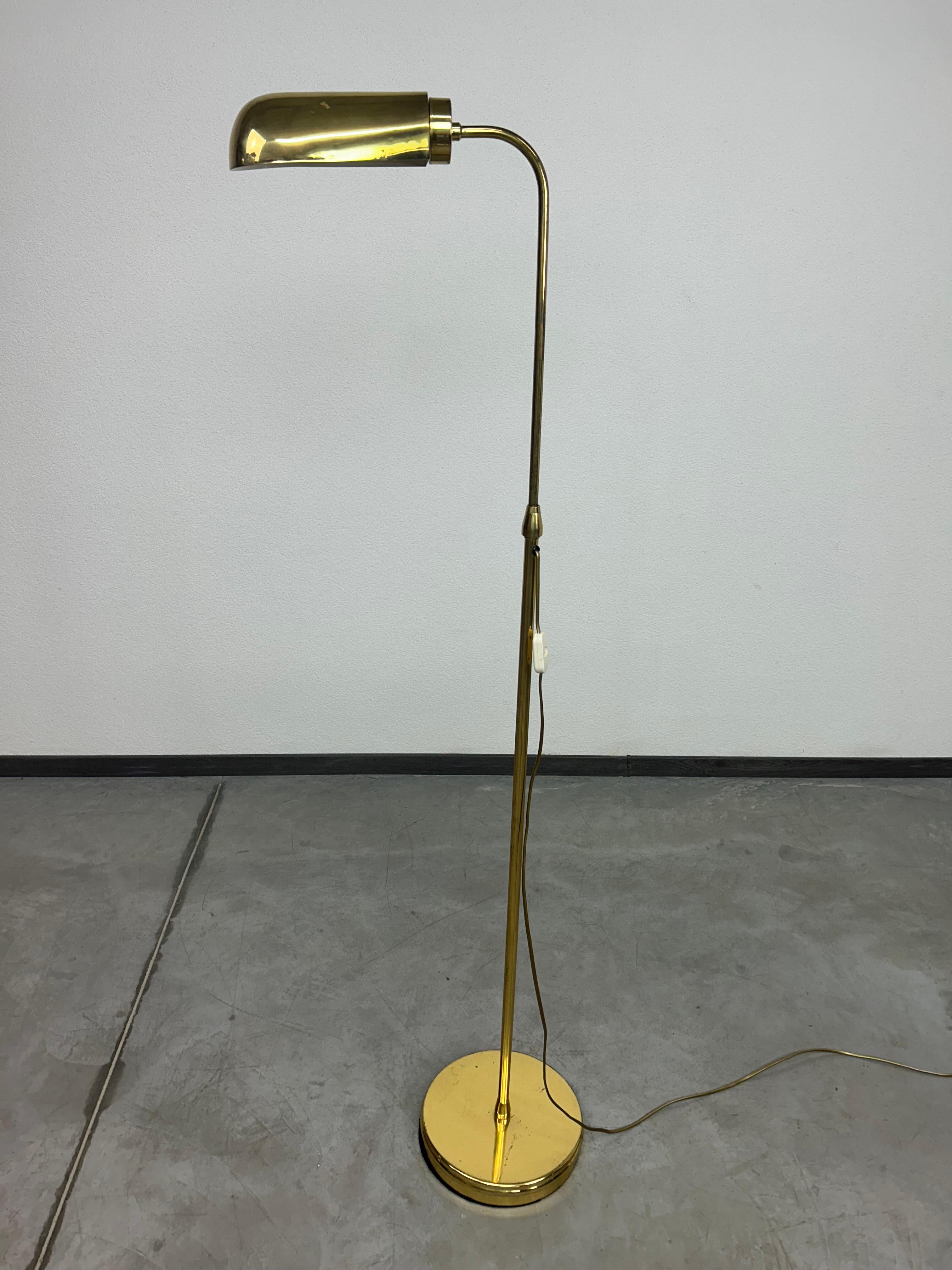 Mid-century brass floor lamp 2