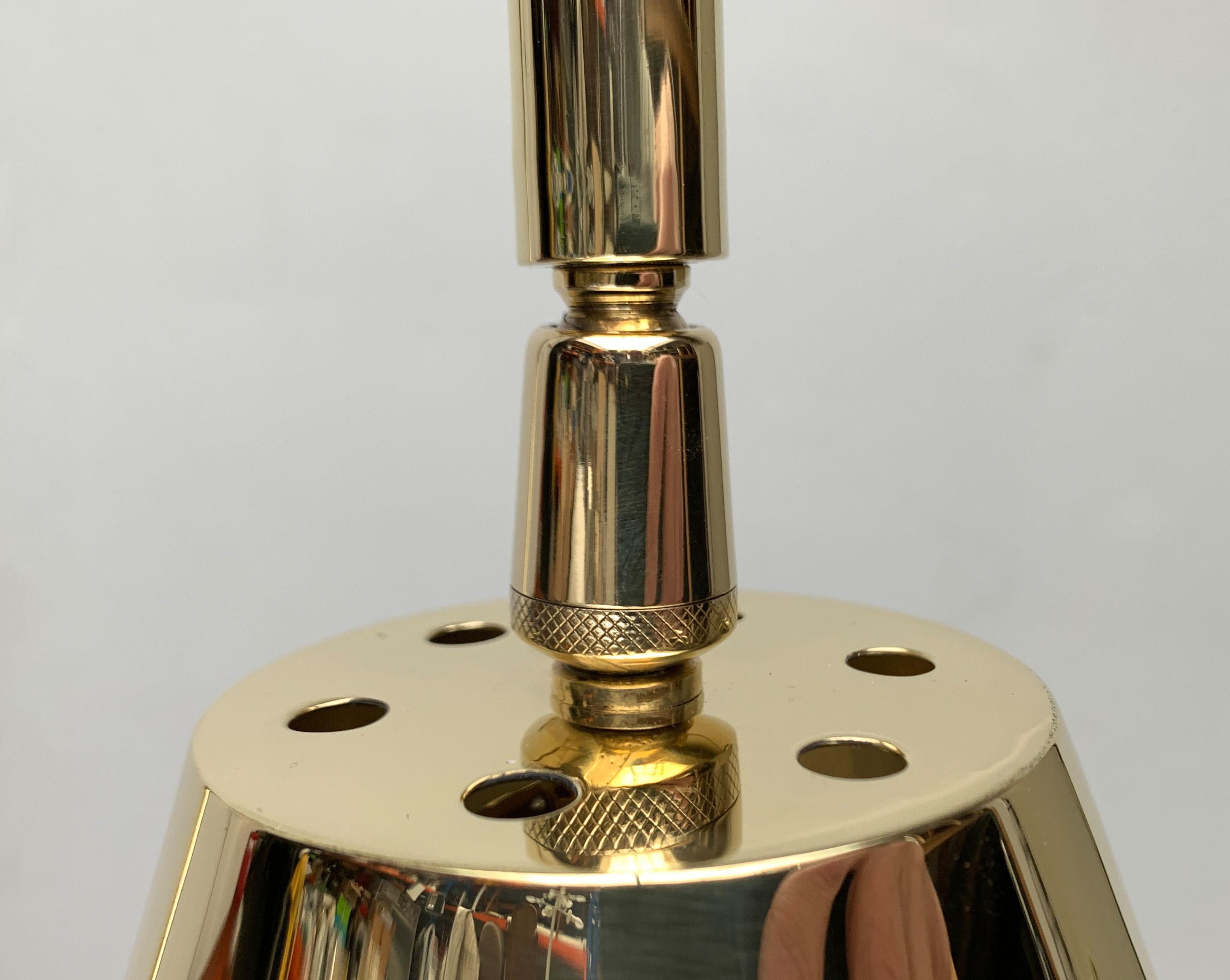Lampada da terra in ottone di metà secolo nello stile di Jacques Adnet per Valenti, Spagna in vendita 5