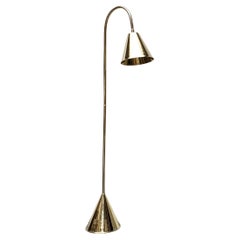 Mid-Century Brass Floor Lamp in the style of Jacques Adnet for Valenti, Spain