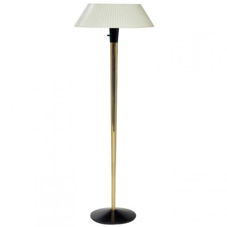 Mid Century Brass Floor Lamp Lightolier