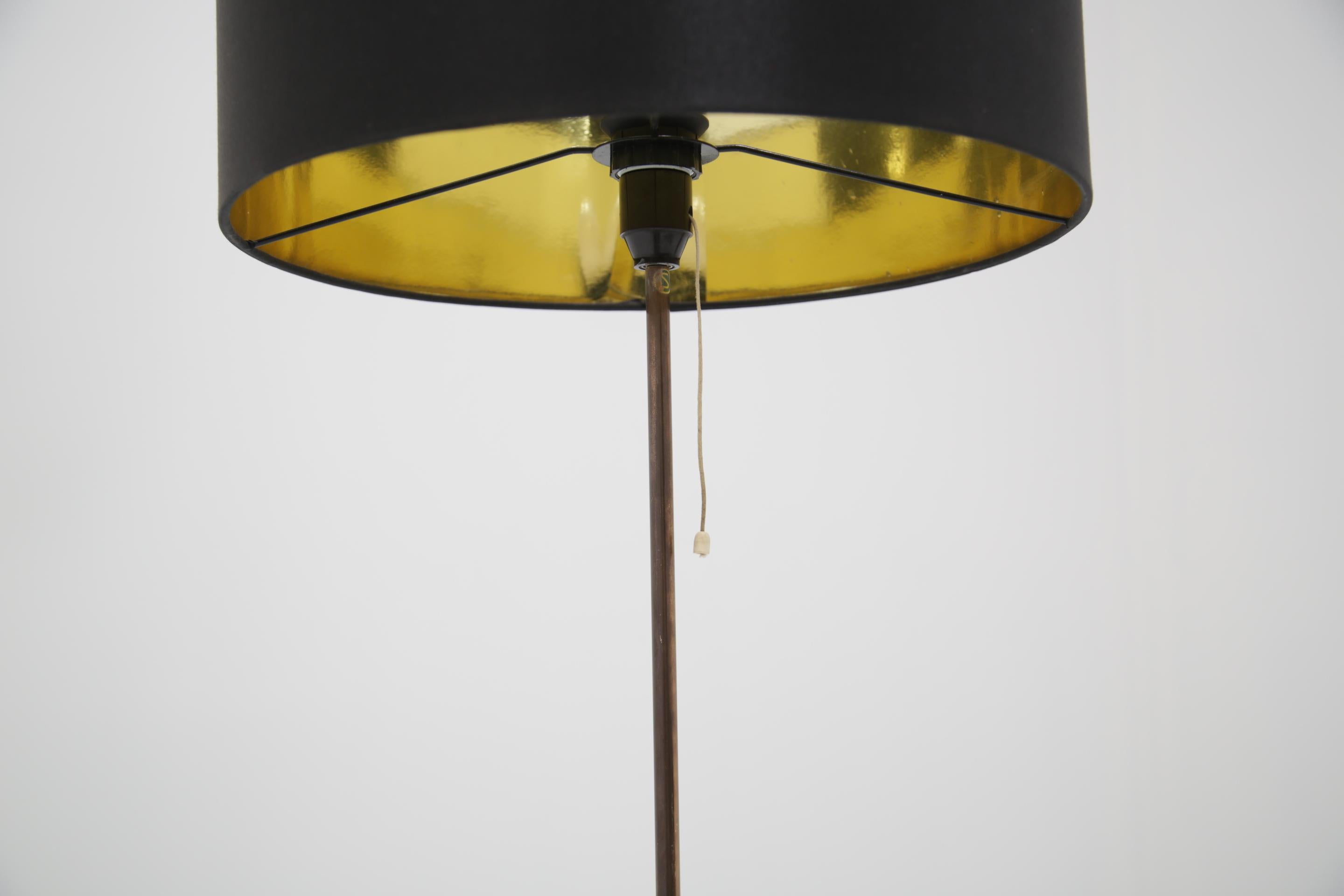 Lampadaire en laiton du milieu du siècle Model No. G-025 par Alf Svensson pour Bergboms, 1960. en vente 2