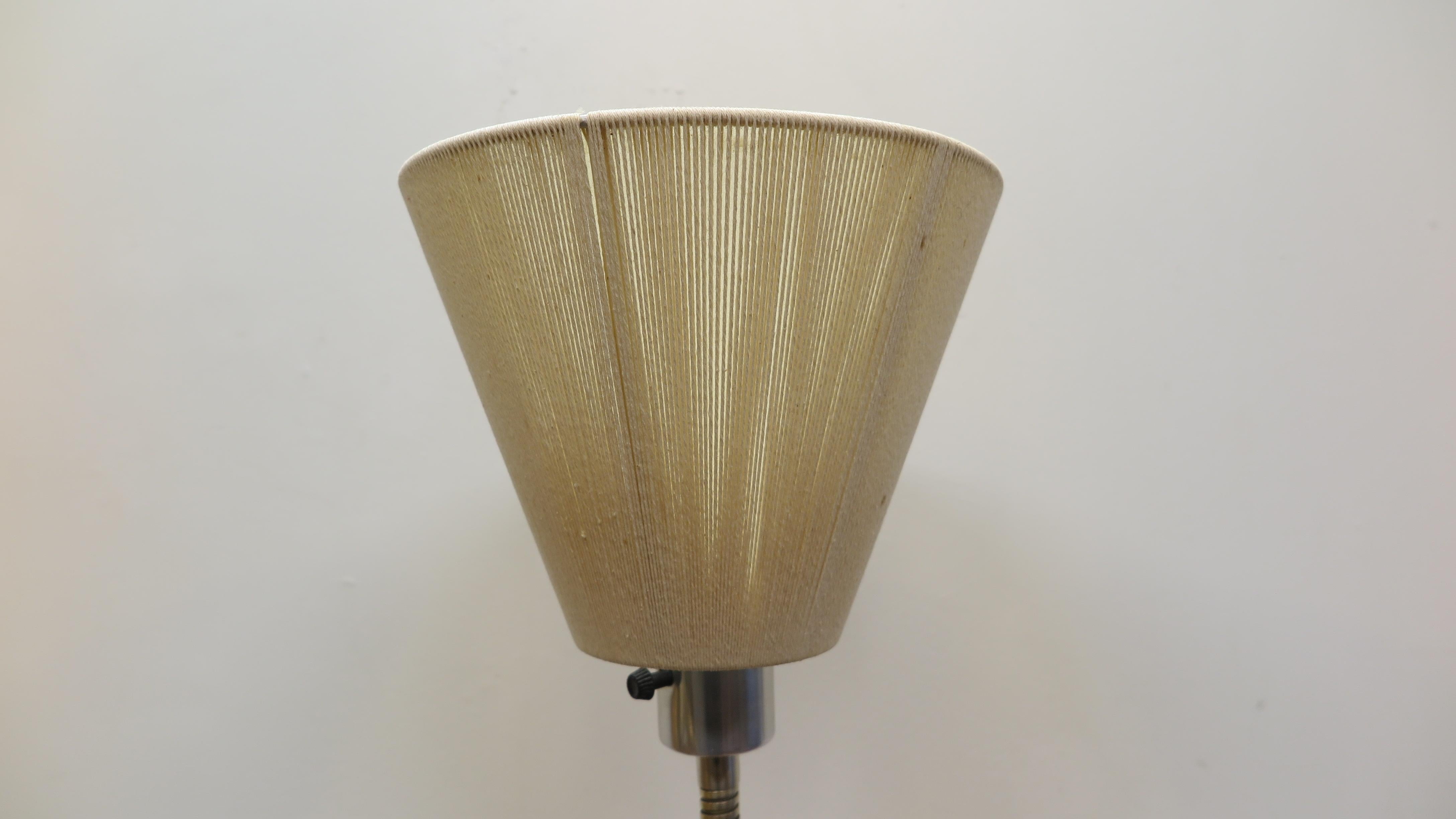 Midcentury Brass Floor Lamp Triennale For Sale 2