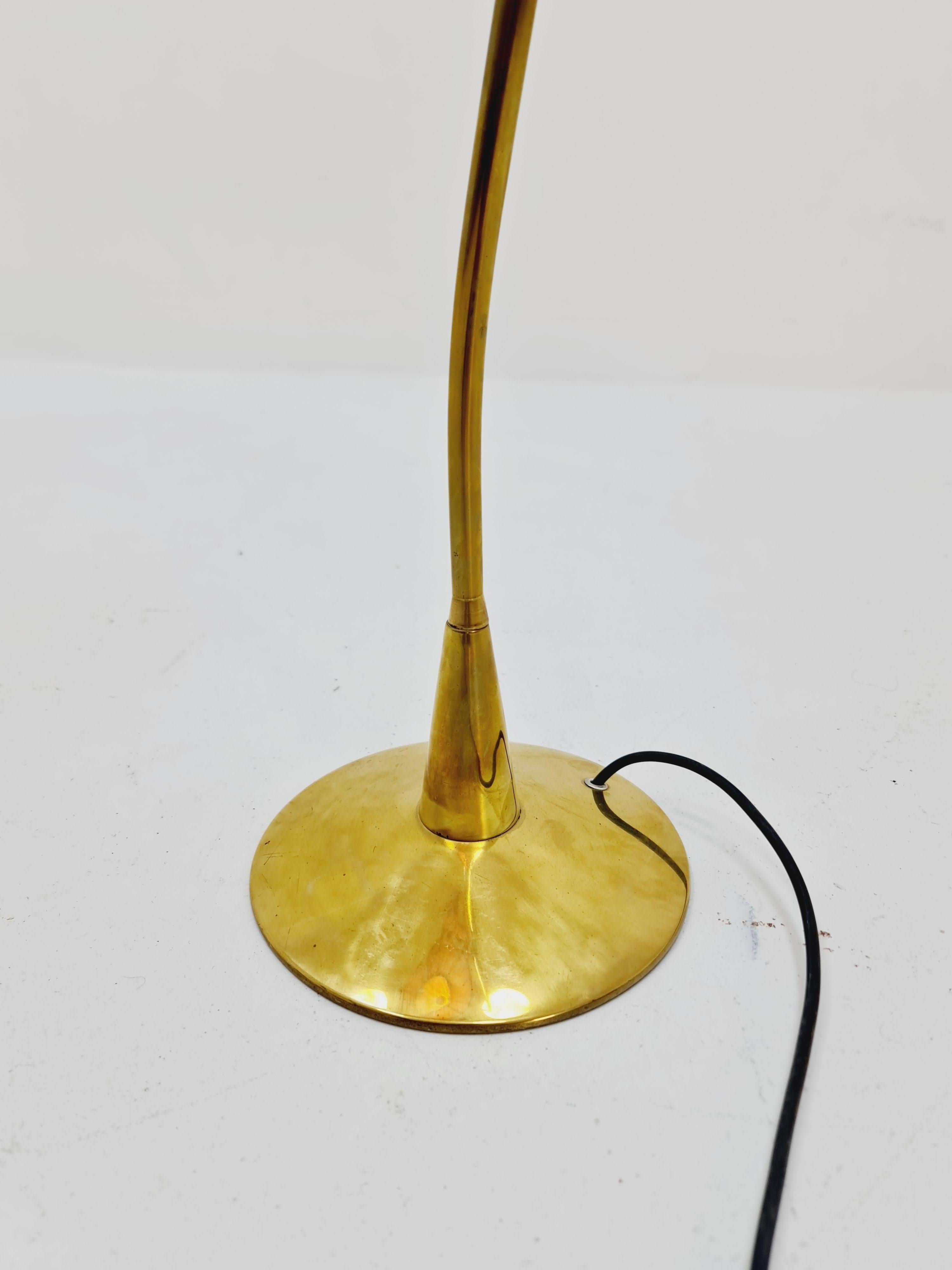 Mid century brass German arc floor  lamp  1960s For Sale 3