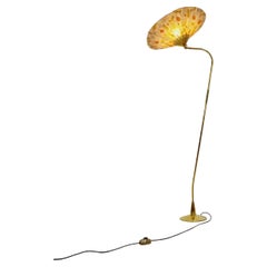 Used Mid century brass German arc floor  lamp  1960s