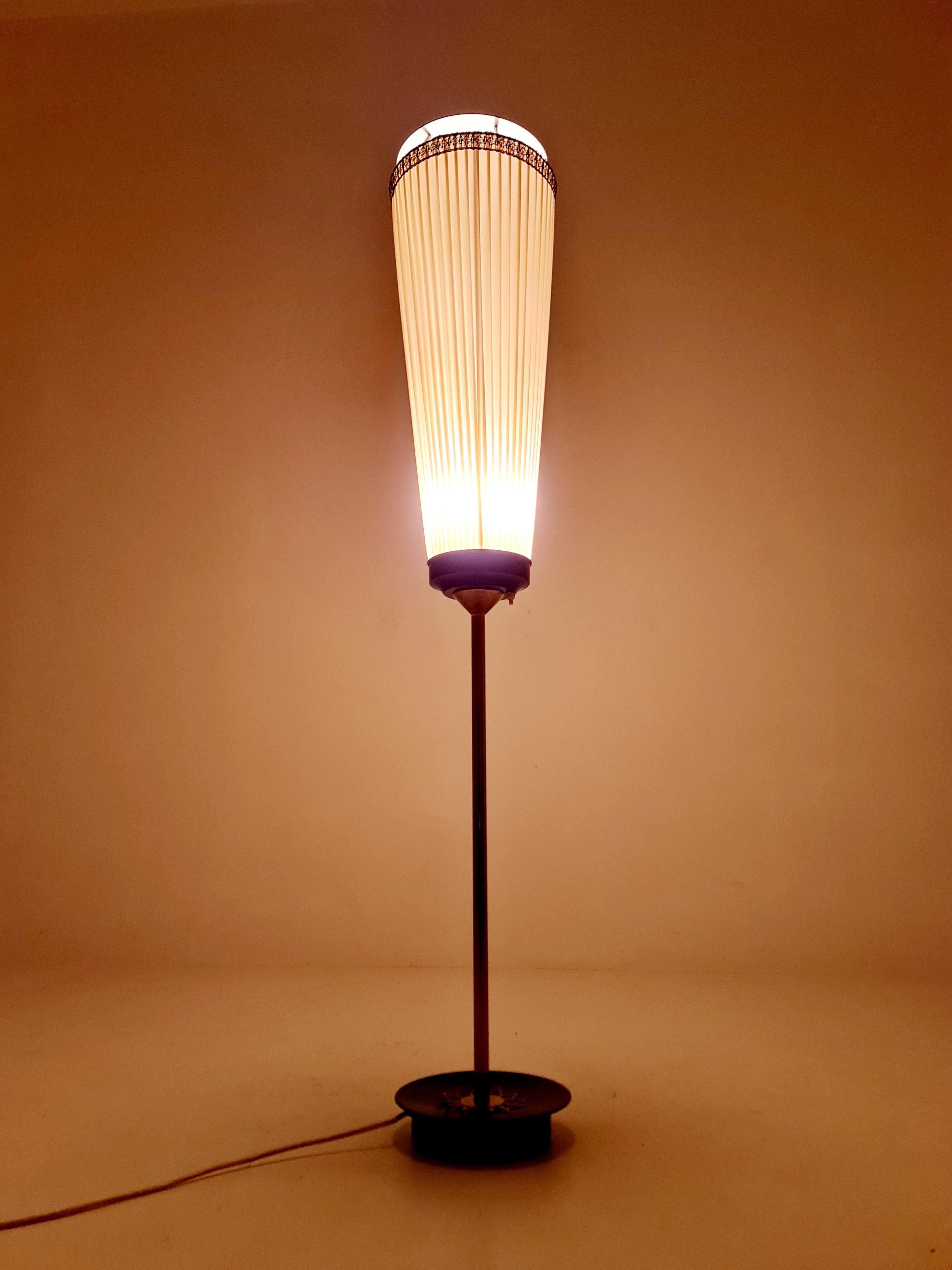 Mid century brass German floor lamp, 1960s For Sale 5