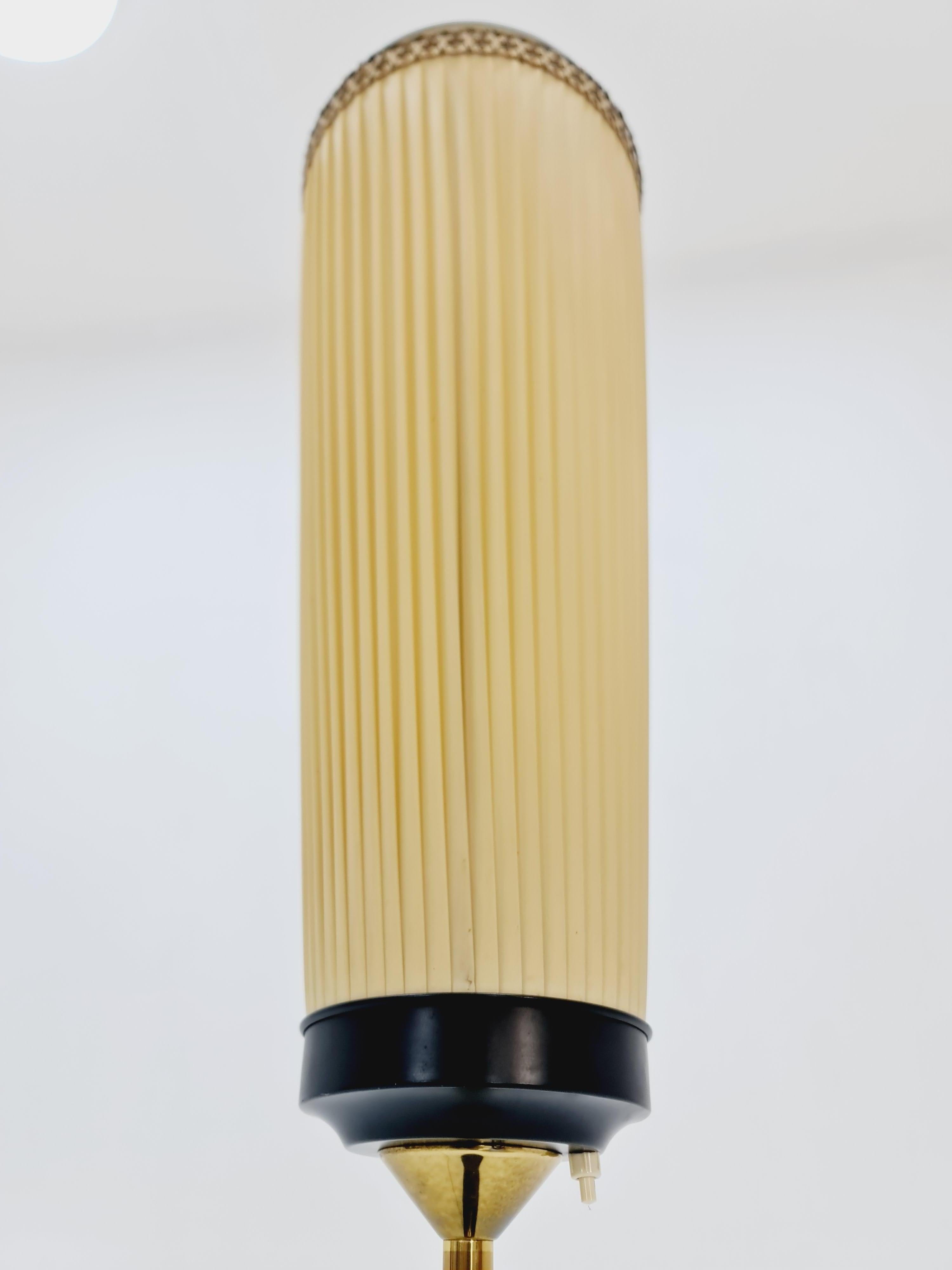 Brass Mid century brass German floor lamp, 1960s For Sale