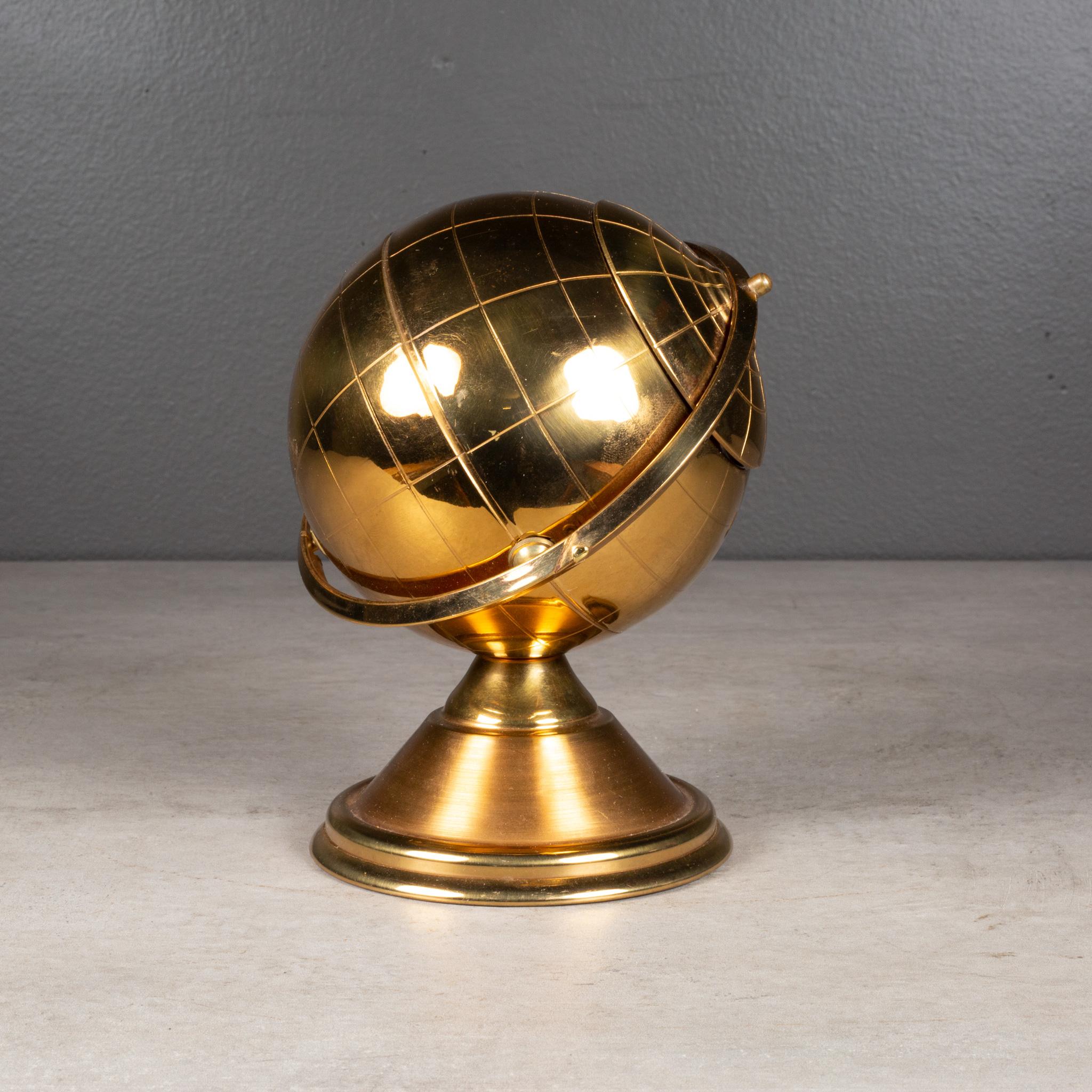 Mid-century Brass Globe Ashtray c.1960 2