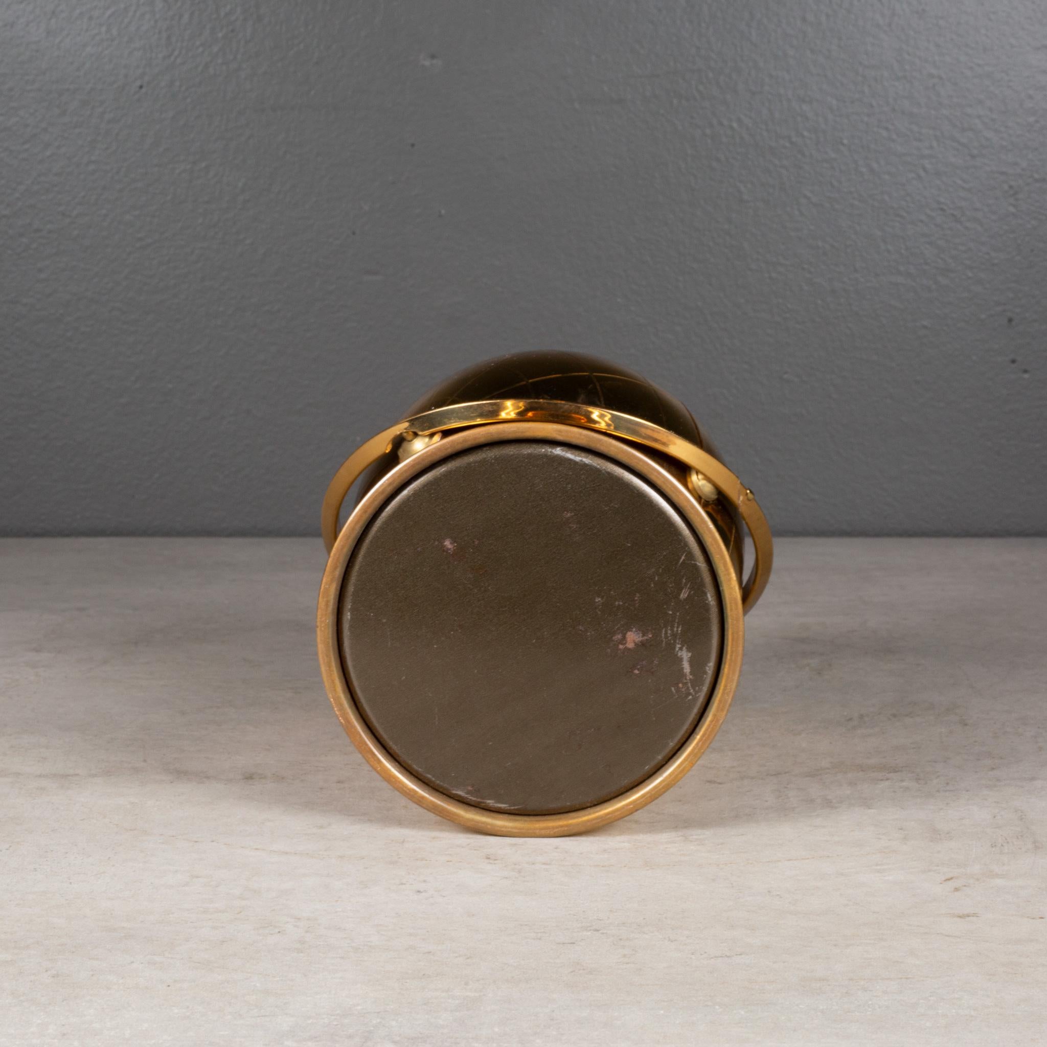 Mid-century Brass Globe Ashtray c.1960 3