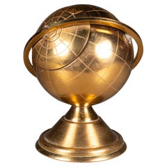 Mid-century Brass Globe Cigarette Holder c.1960