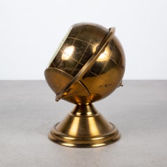 Midcentury Brass Globe Cigarette Holder, circa 1960