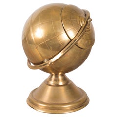 Mid-Century Brass Globe Cigarette Holder, circa 1960