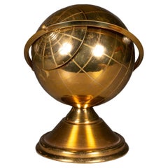 Mid-century Brass Globe Cigarette Holder, circa 1960