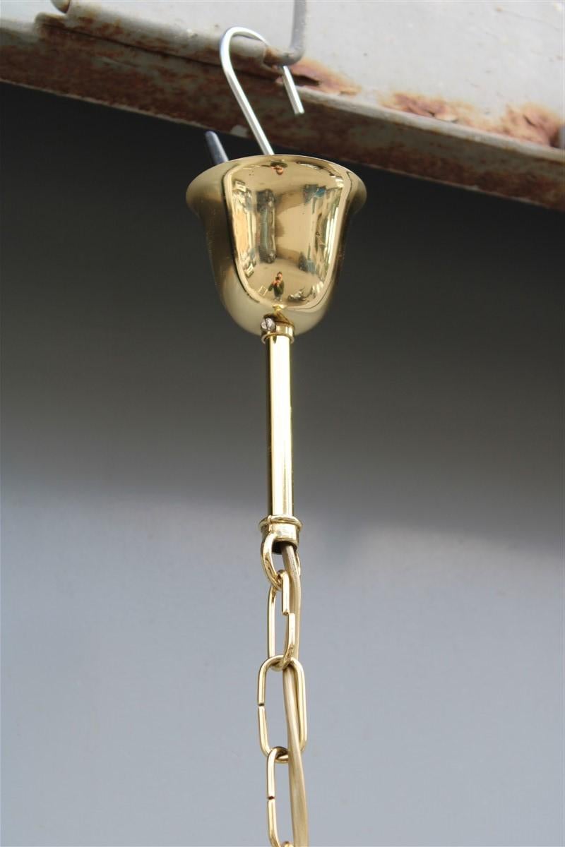 Midcentury Brass Gold Lantern Italian Design Lumi Milano For Sale 4