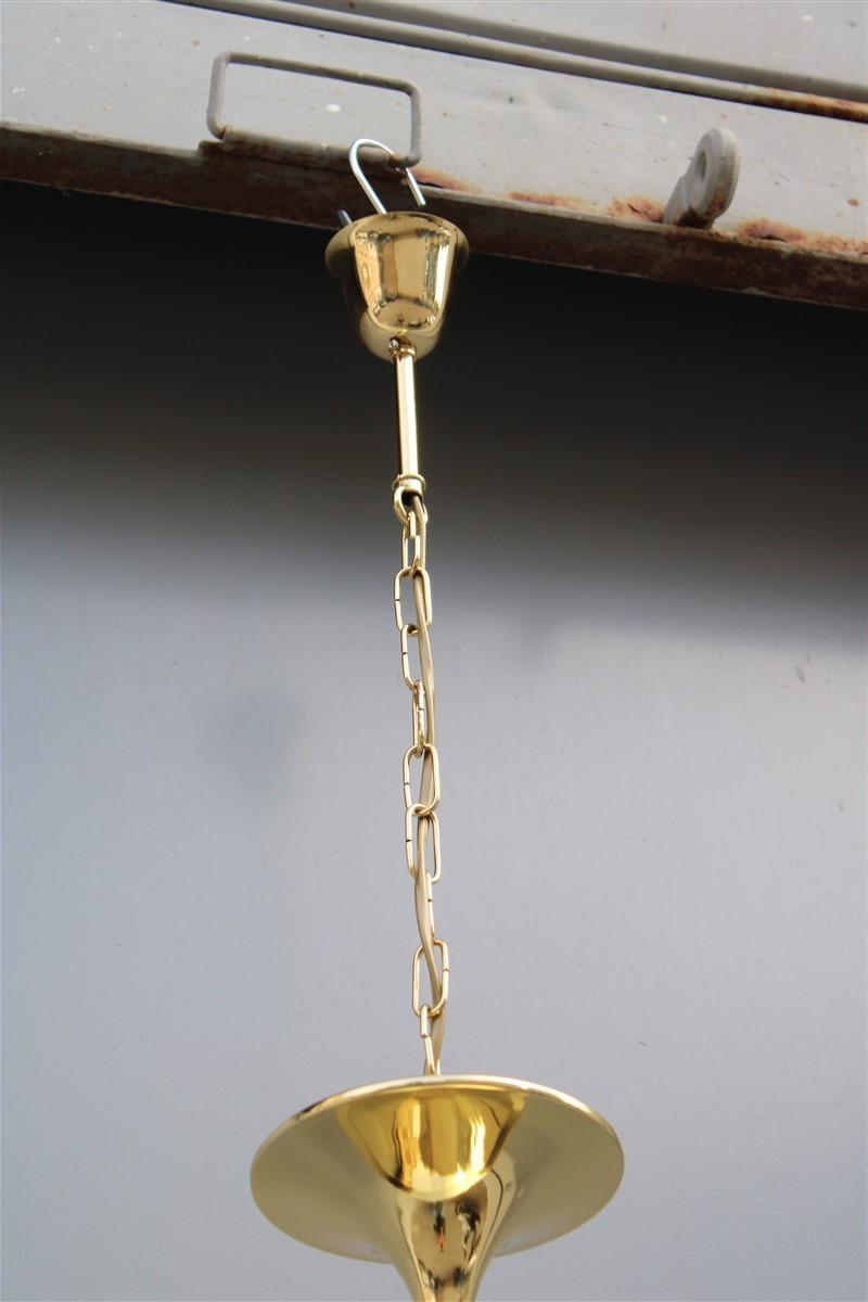 Mid-Century Modern Midcentury Brass Gold Lantern Italian Design Lumi Milano For Sale