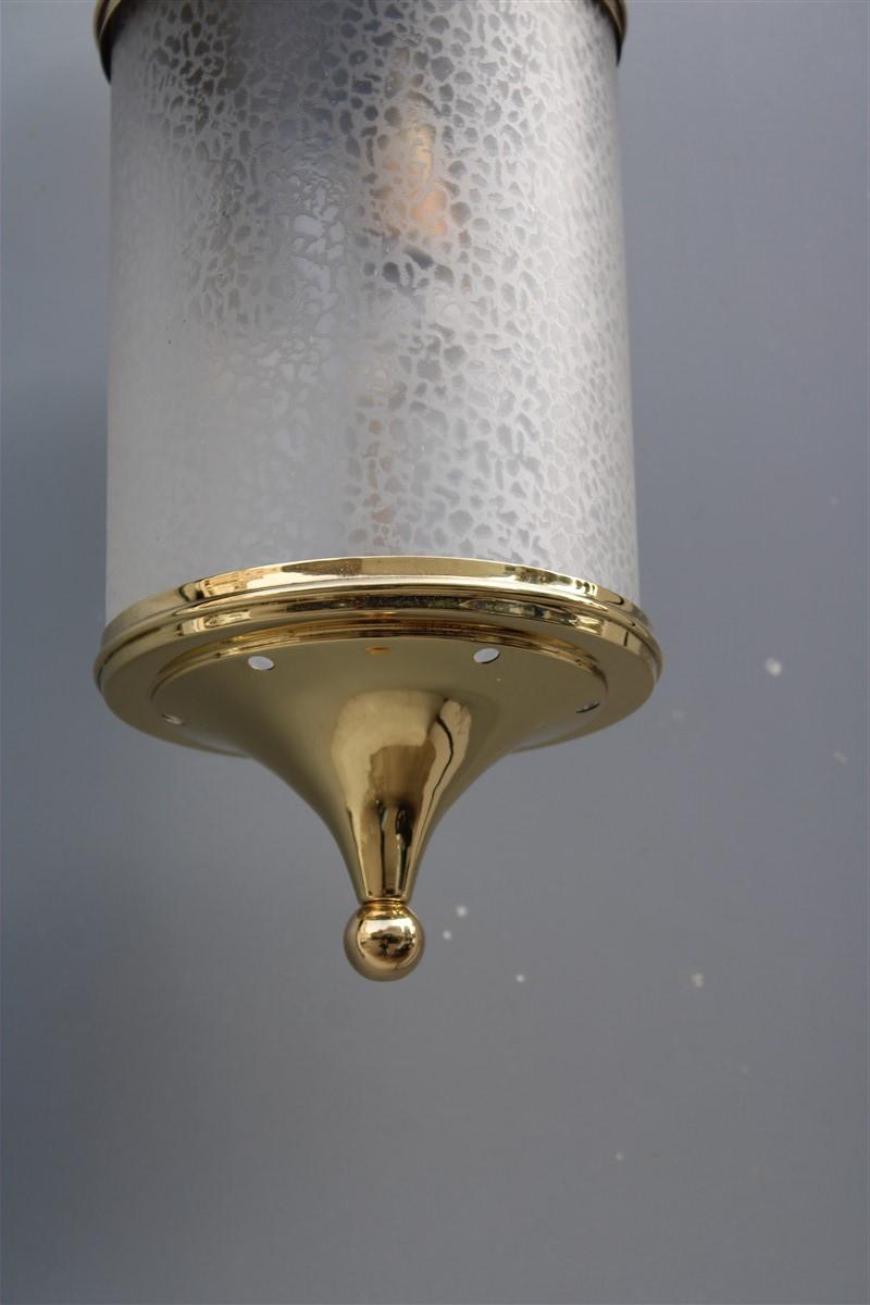Midcentury Brass Gold Lantern Italian Design Lumi Milano In Good Condition For Sale In Palermo, Sicily