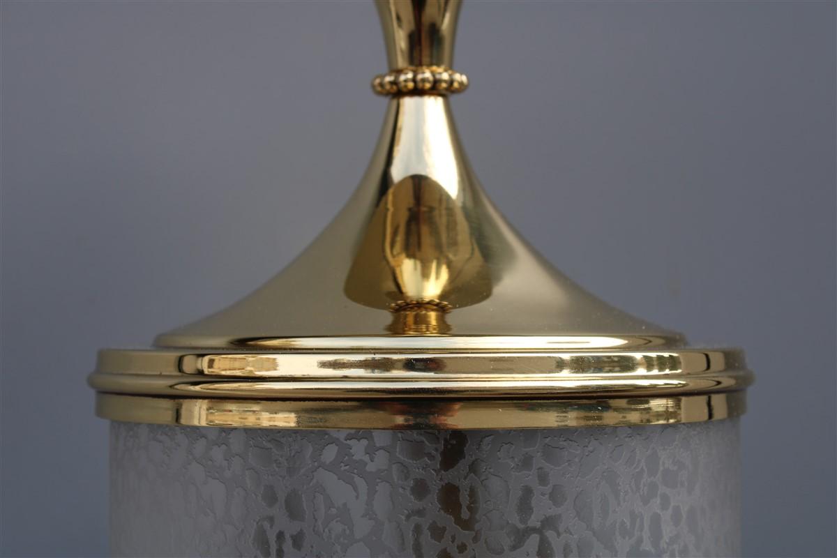 Midcentury Brass Gold Lantern Italian Design Lumi Milano For Sale 2