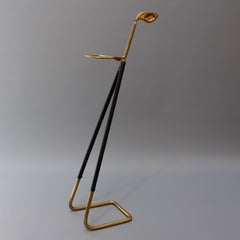 Mid-century Brass Golf Club-Shaped Walking Stick Stand, circa 1950s