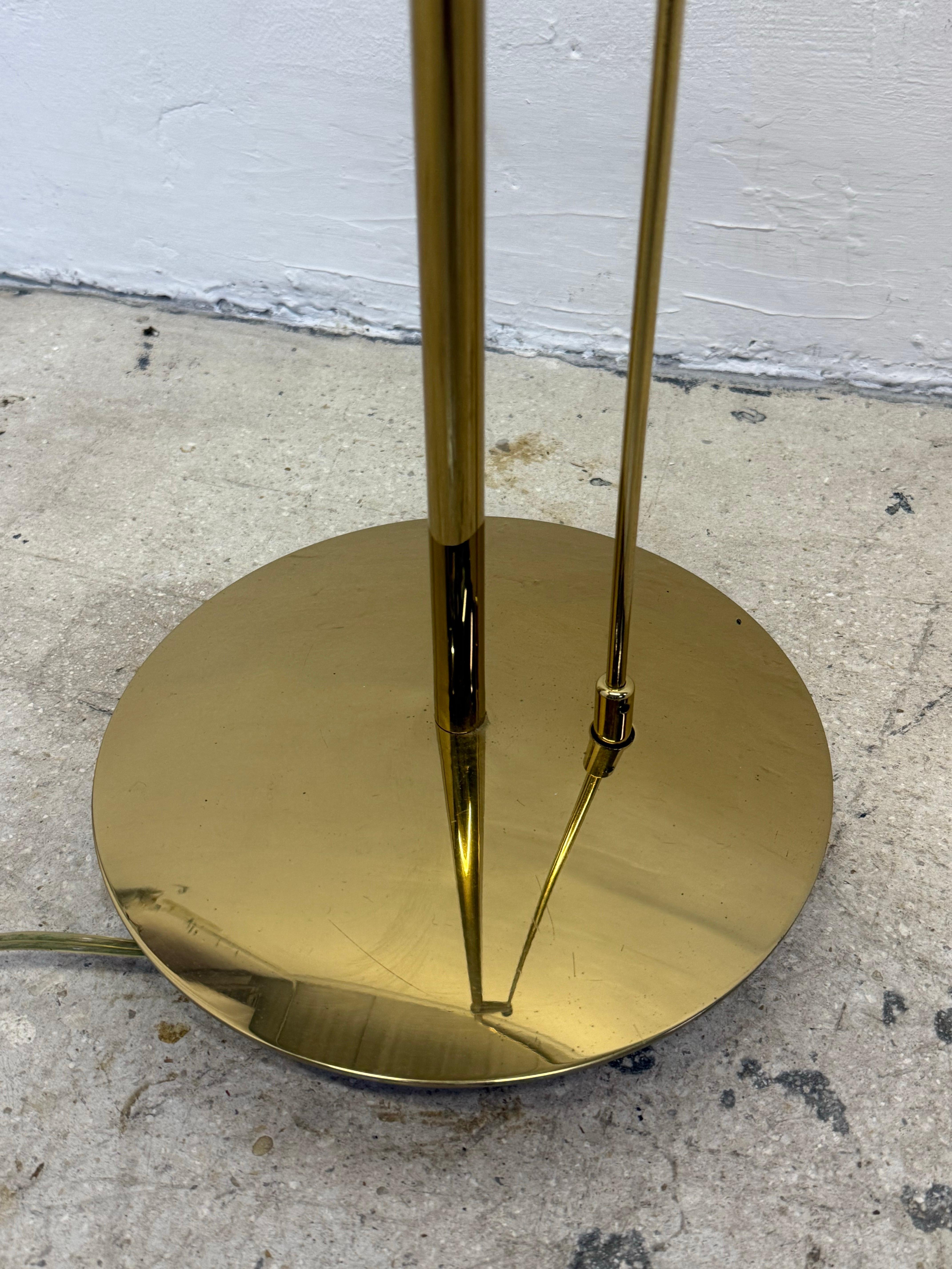 Mid-Century Brass Gooseneck Floor Lamp by Holtköetter 6