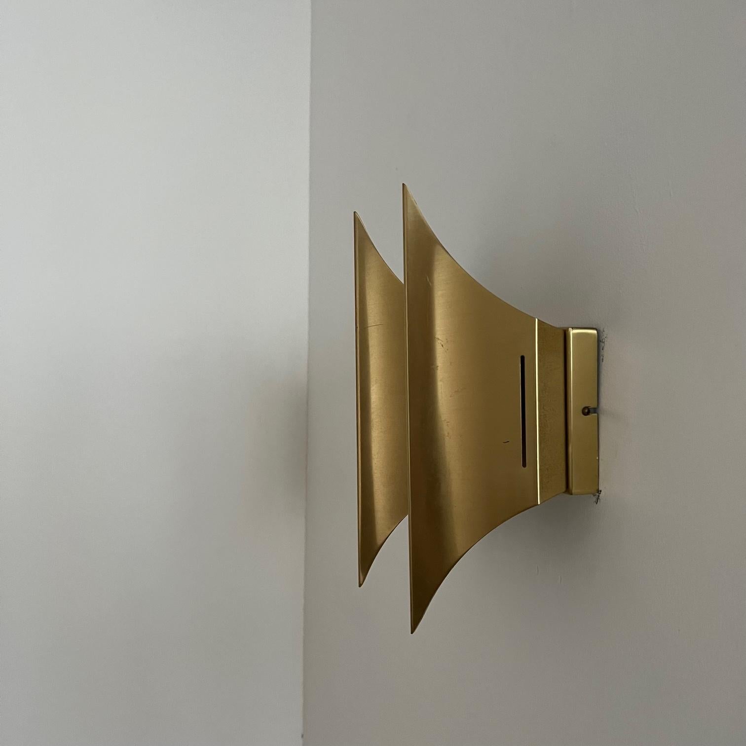 Mid-Century Brass Gothic Wall Lights by Bent Karlby '2 Pieces Available' For Sale 7