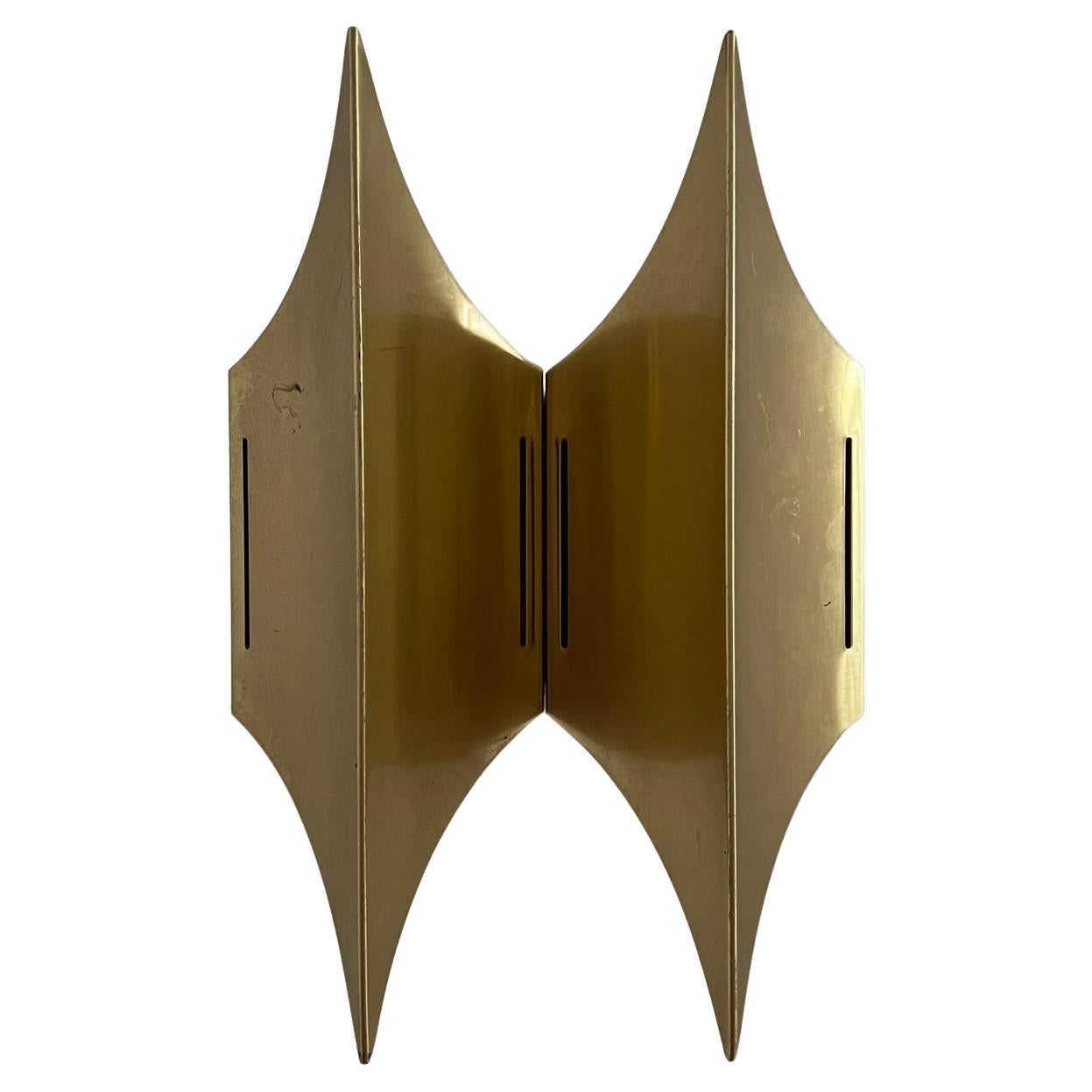 Mid-Century Brass Gothic Wall Lights by Bent Karlby '2 Pieces Available' For Sale