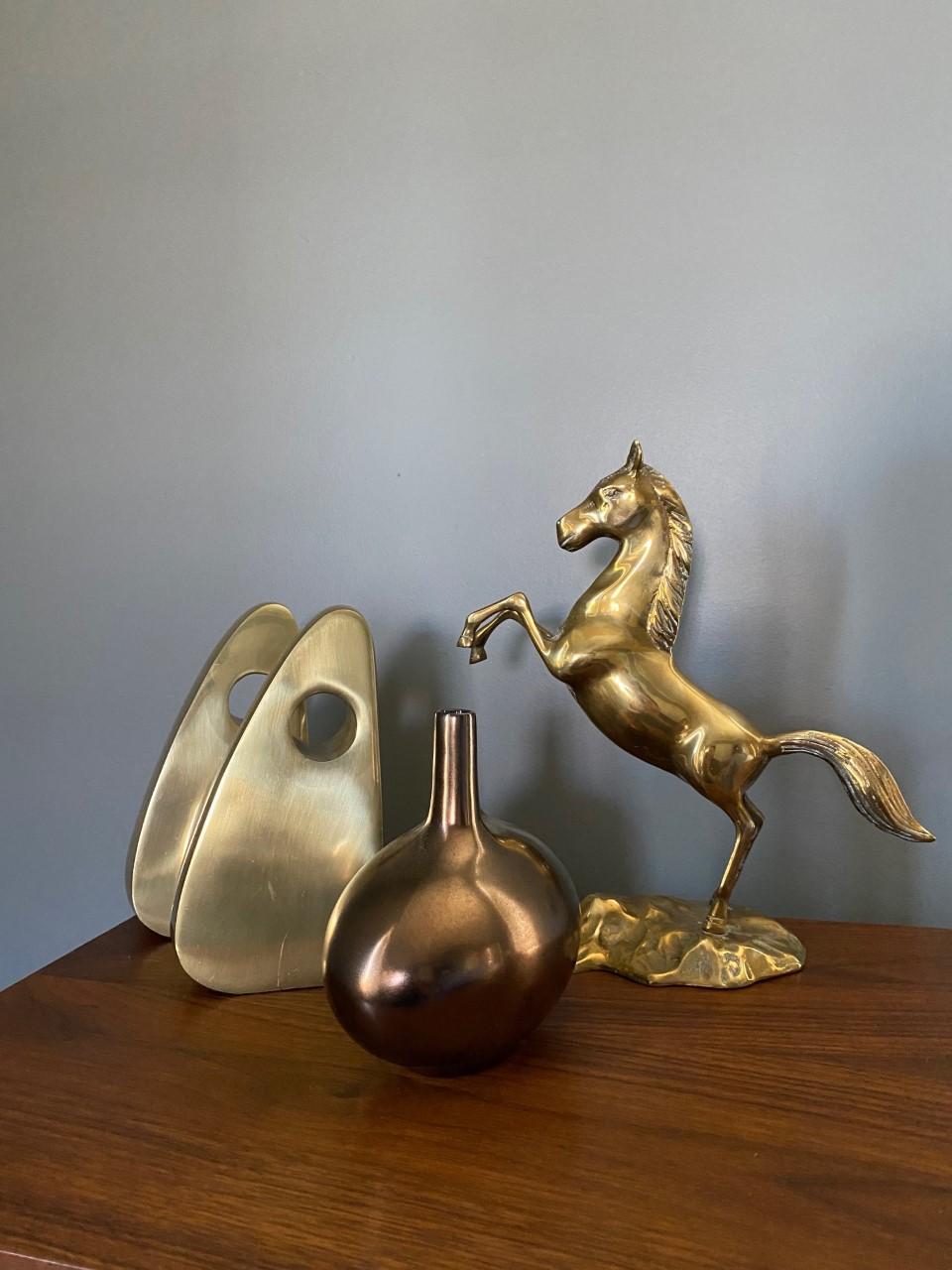 Mid-Century Brass Horse Sculpture 1