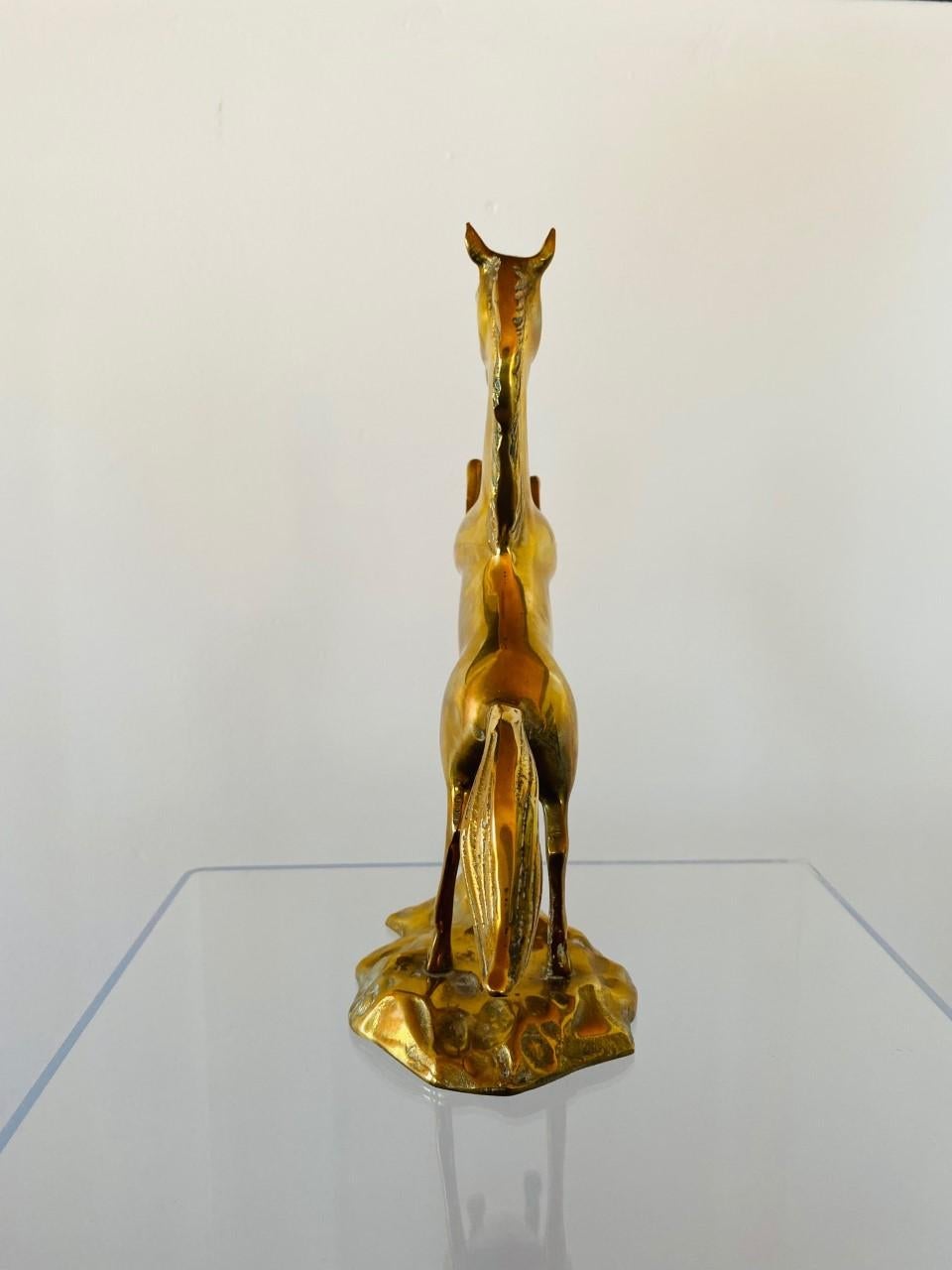 Mid-Century Brass Horse Sculpture 4